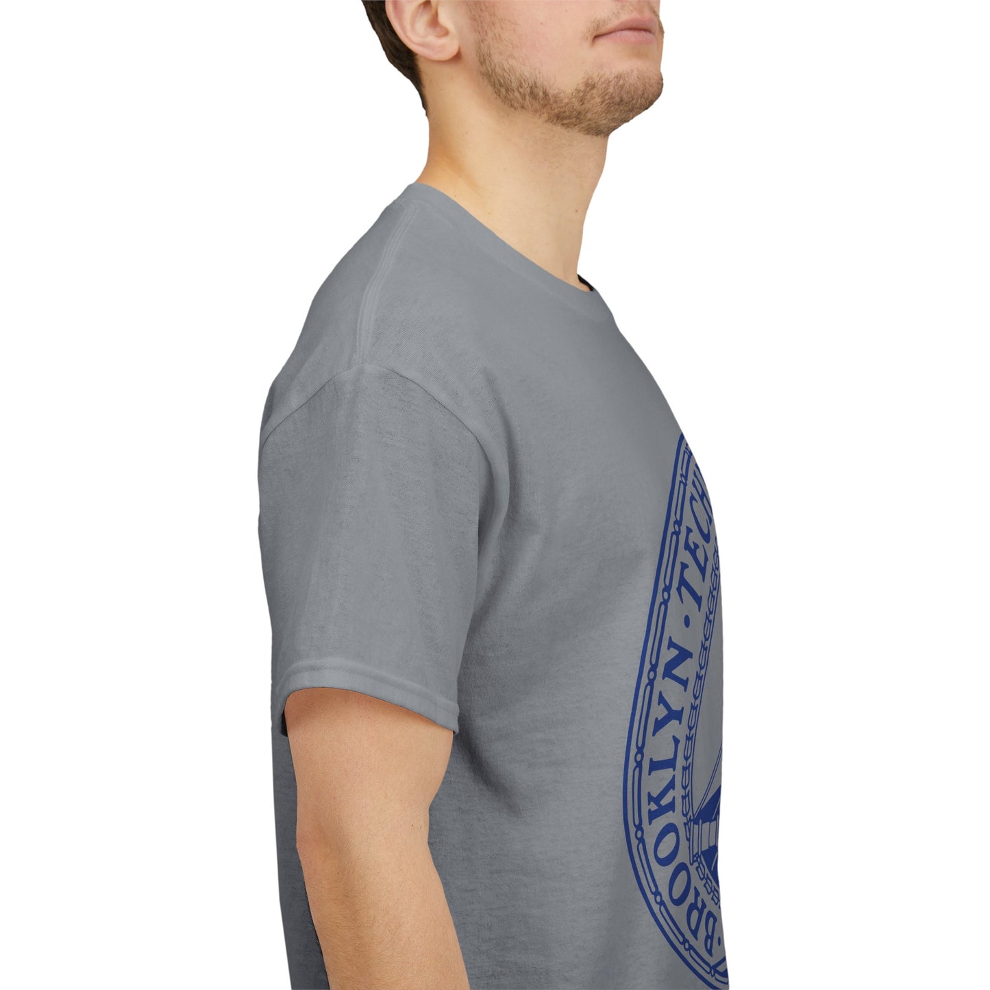 Classic Tech Logo - Blue Graphic - Men's Heavy Cotton T-Shirt