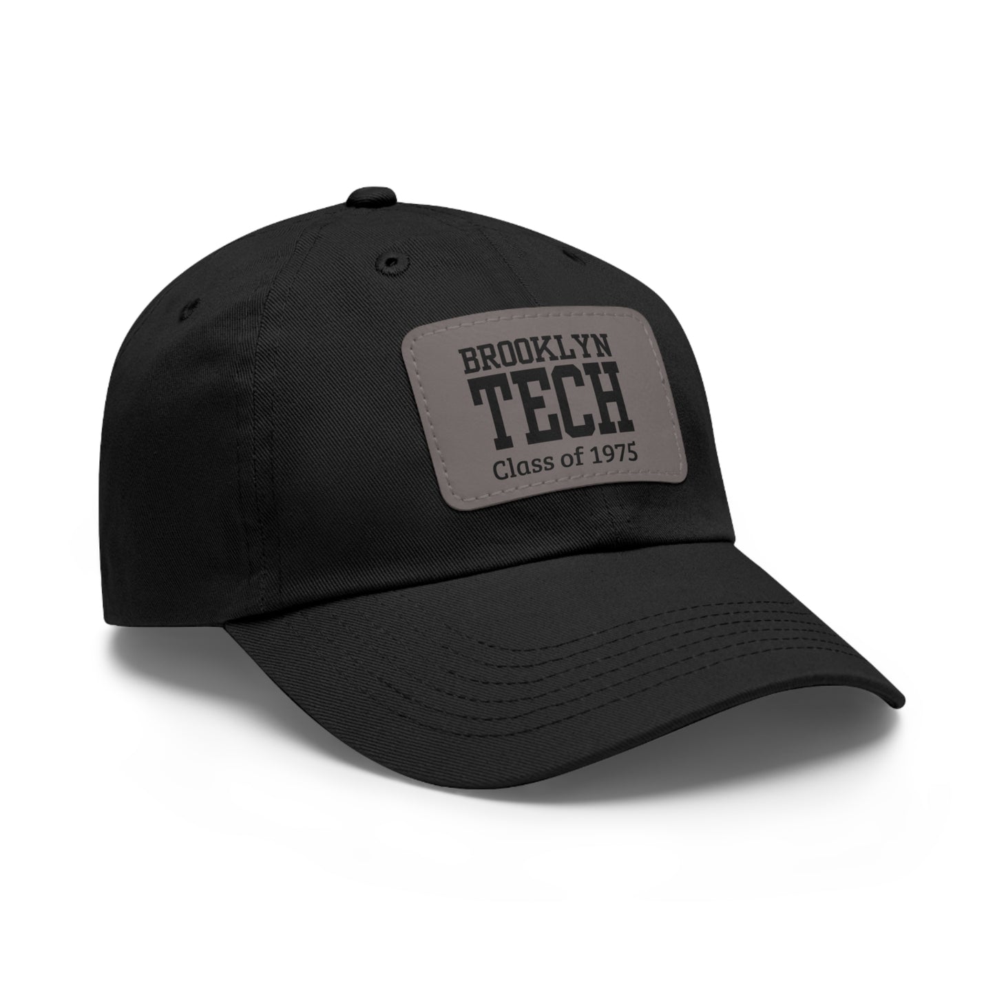 Classic Brooklyn Tech - Hat With Leather Patch (rectangle) - Class Of 1975