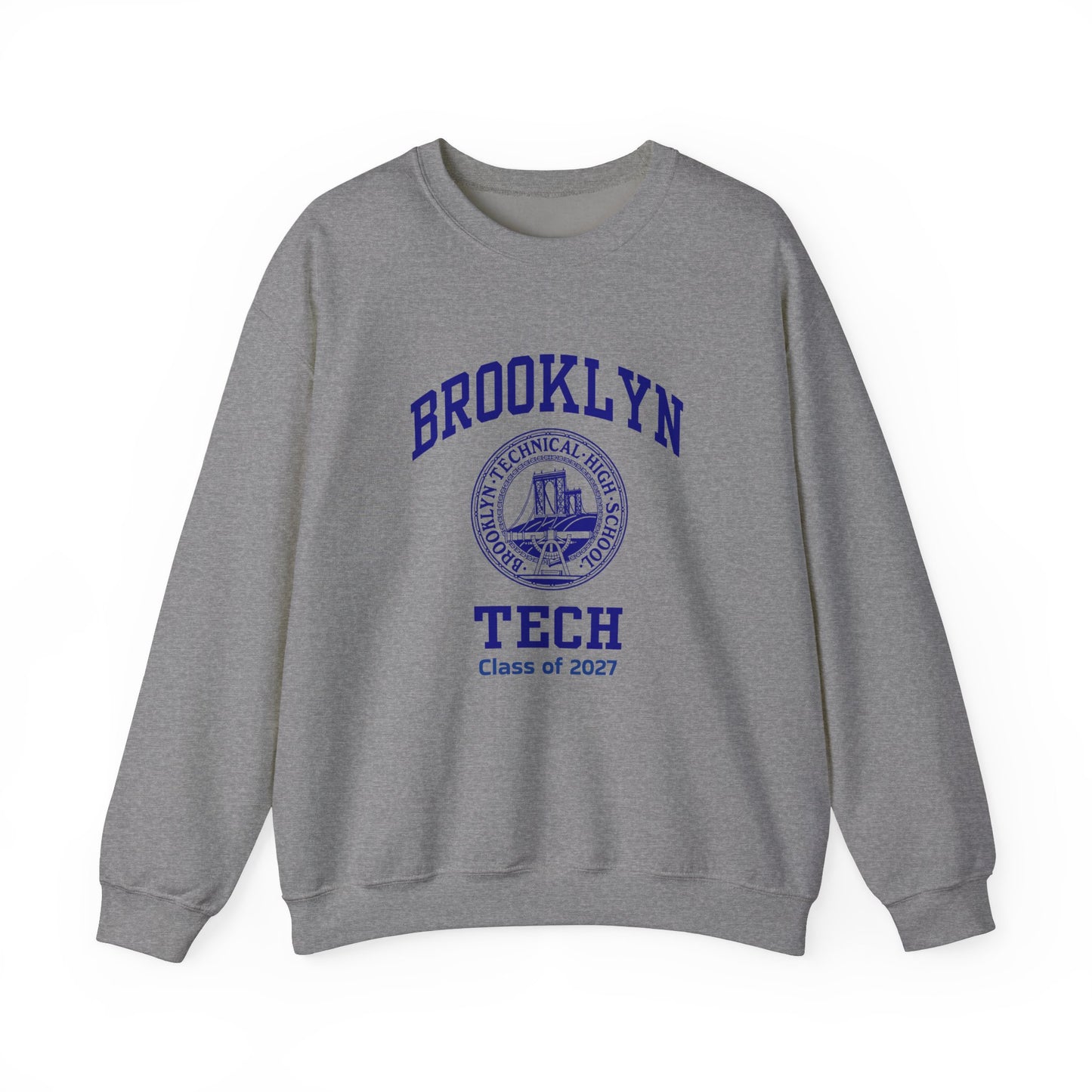 Brooklyn Tech Classic Logo - Men's Heavy Blend™ Crewneck Sweatshirt - Class Of 2027