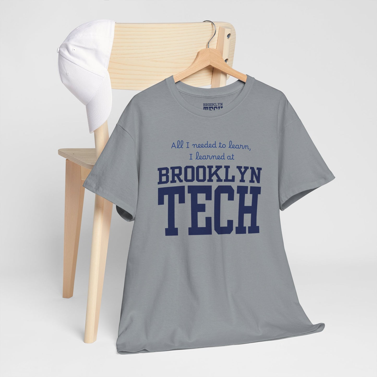 Boutique - All I Needed To Learn, I Learned At Brooklyn Tech - Men's Heavy Cotton T-Shirt