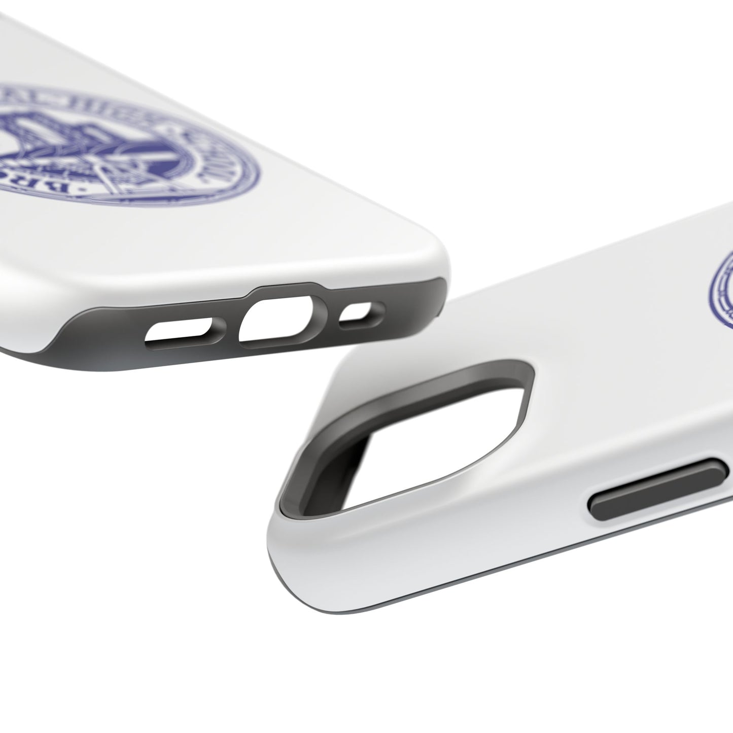 Classic Tech Seal - Impact-Resistant Phone Cases - Iphone Or Samsung - White