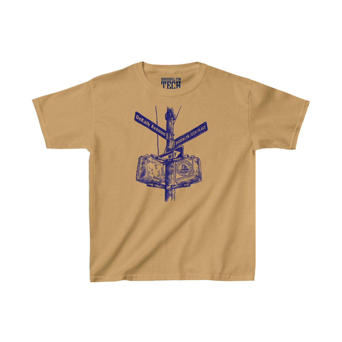 Family - Dekalb Ave & Brooklyn Tech Pl - Kids Heavy Cotton T-Shirt