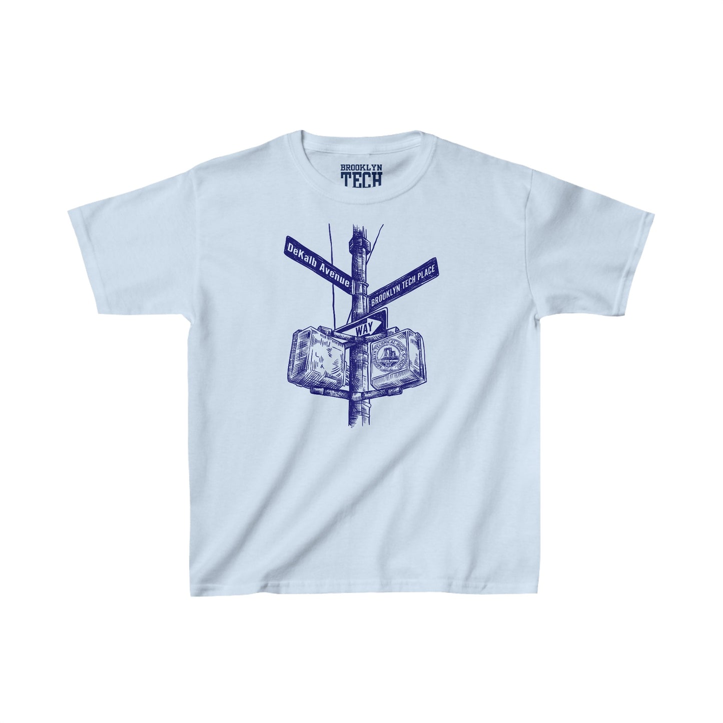 Family - Dekalb Ave & Brooklyn Tech Pl - Kids Heavy Cotton T-Shirt