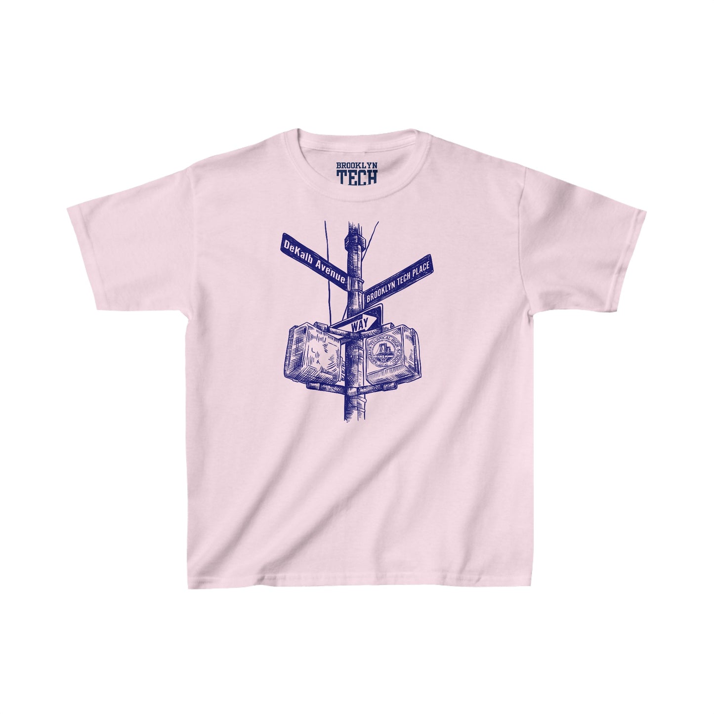 Family - Dekalb Ave & Brooklyn Tech Pl - Kids Heavy Cotton T-Shirt