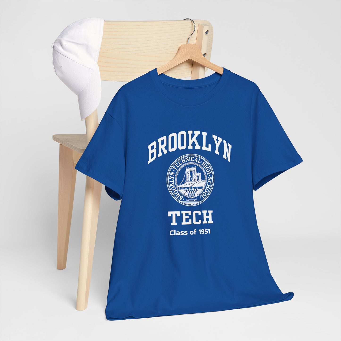 Brooklyn Tech Classic Logo - Men's Heavy Cotton T-Shirt - Class Of 1951