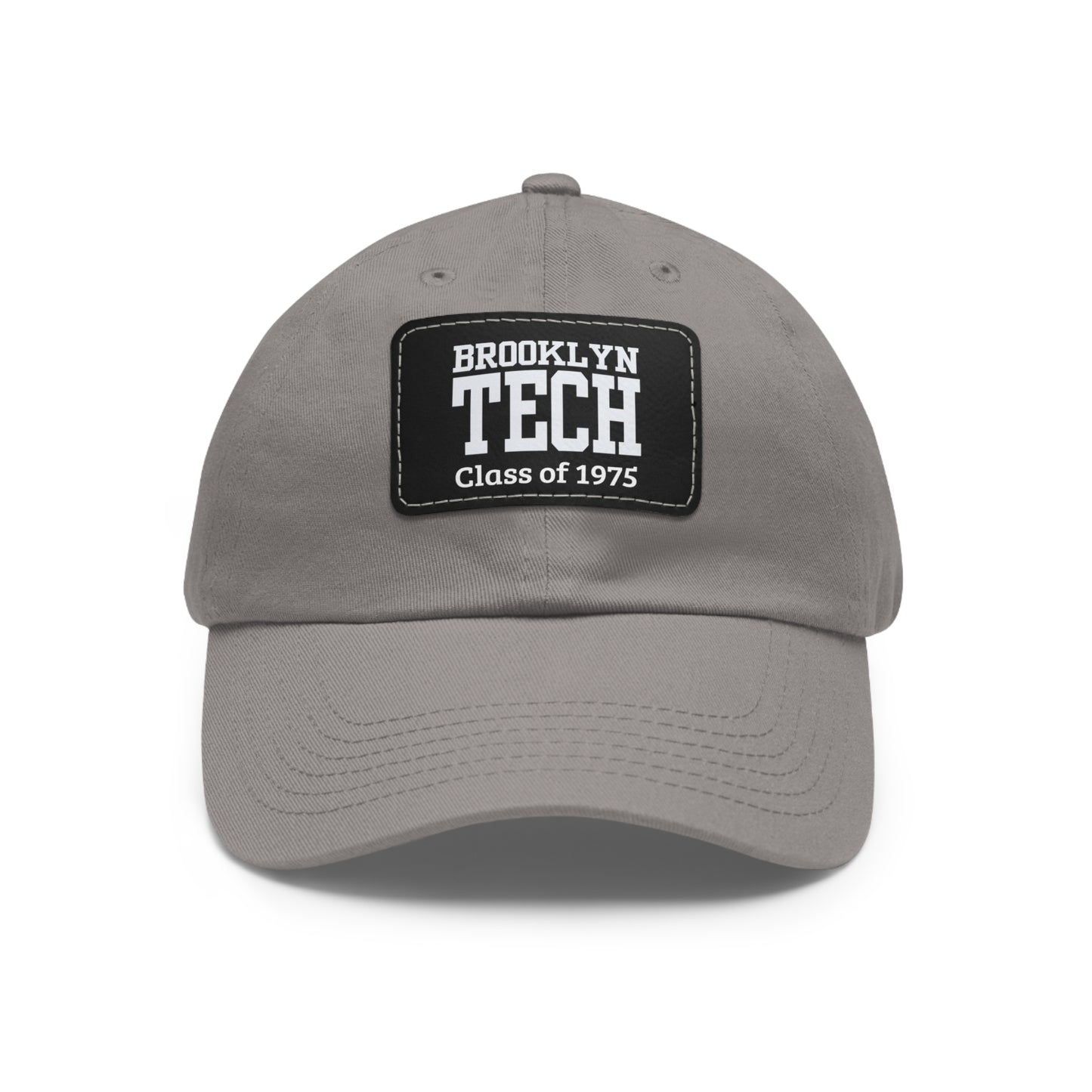 Classic Brooklyn Tech - Hat With Leather Patch (rectangle) - Class Of 1975