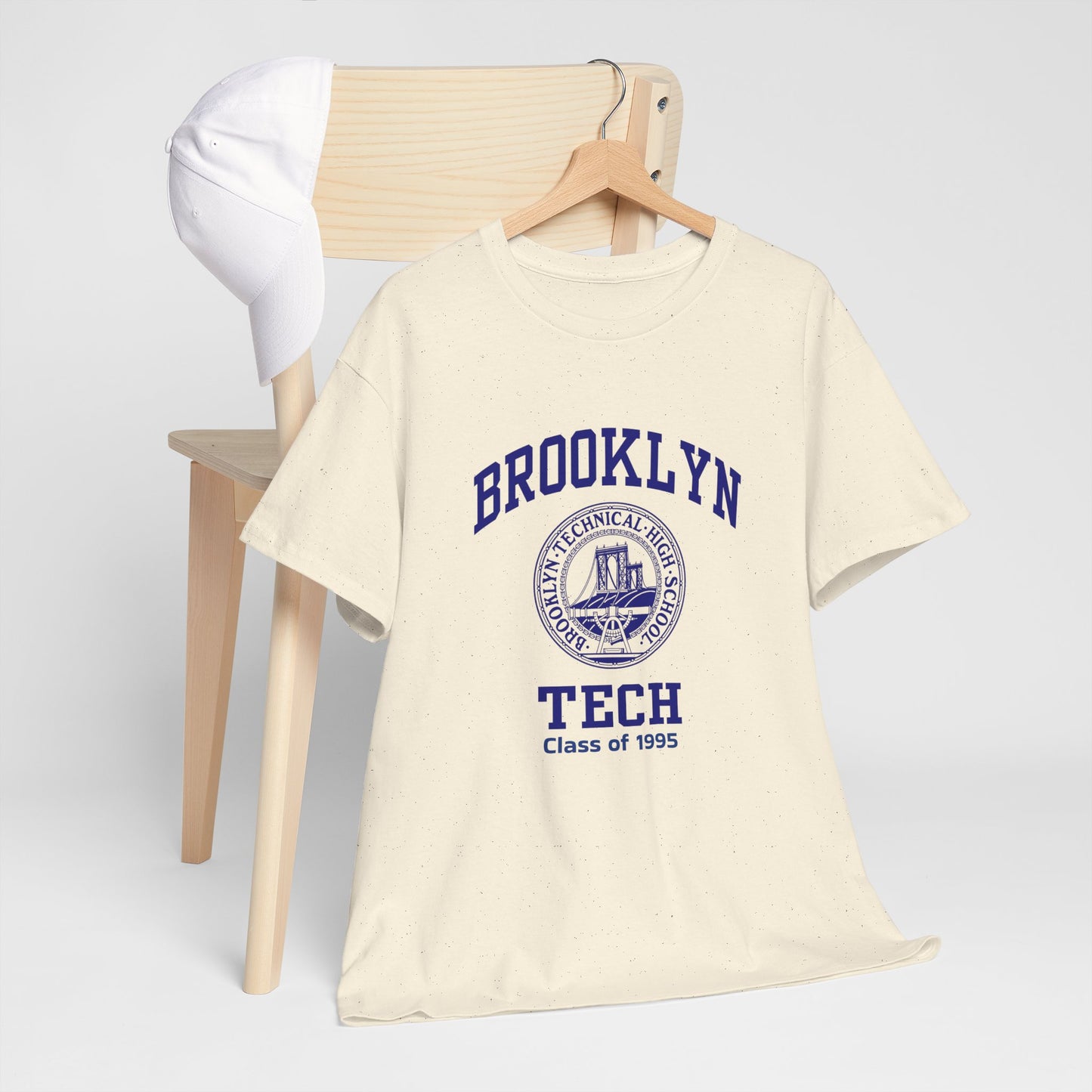 Brooklyn Tech Classic Logo - Men's Heavy Cotton T-Shirt - Class Of 1995