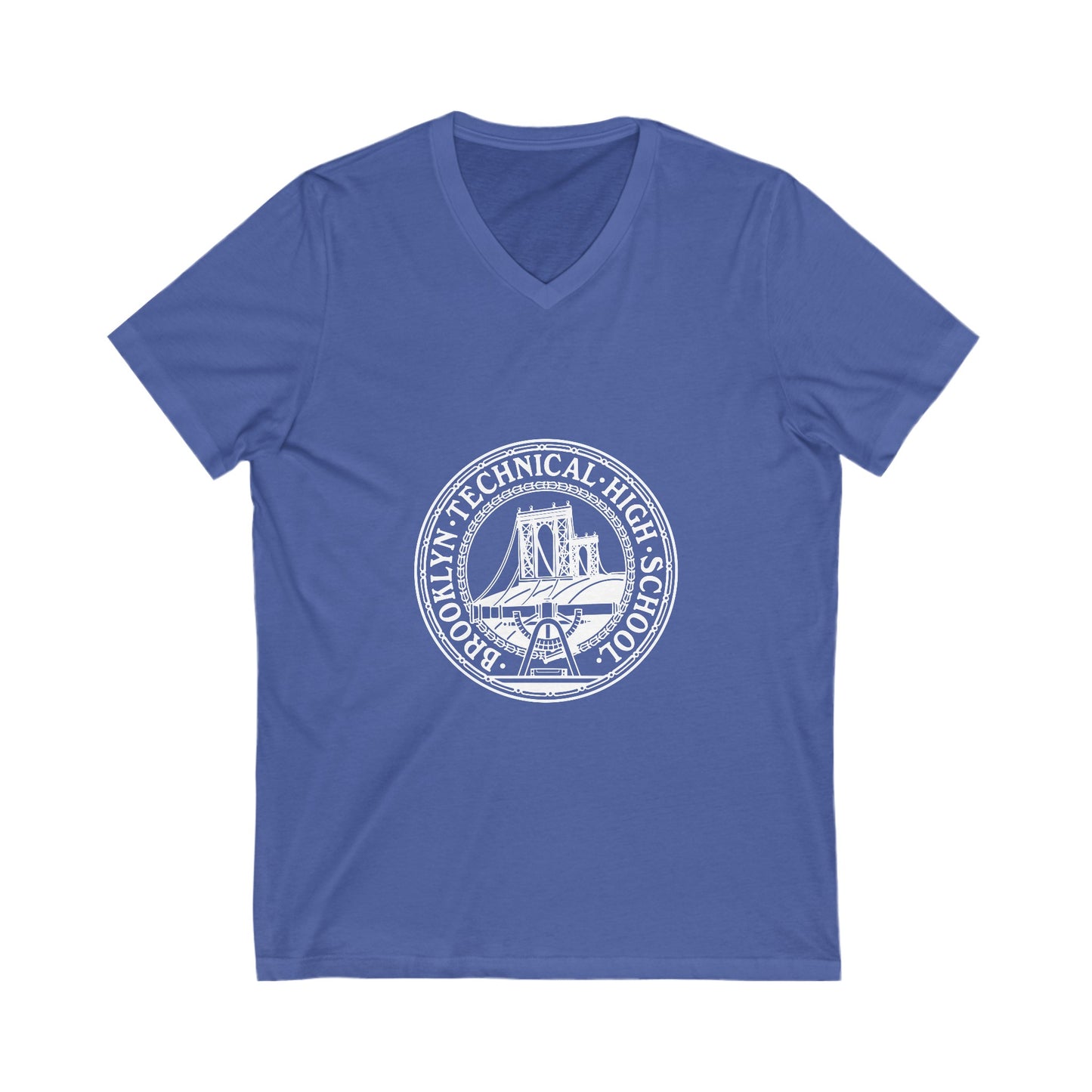 Classic Tech Logo - Men's Short Sleeve V-Neck Jersey