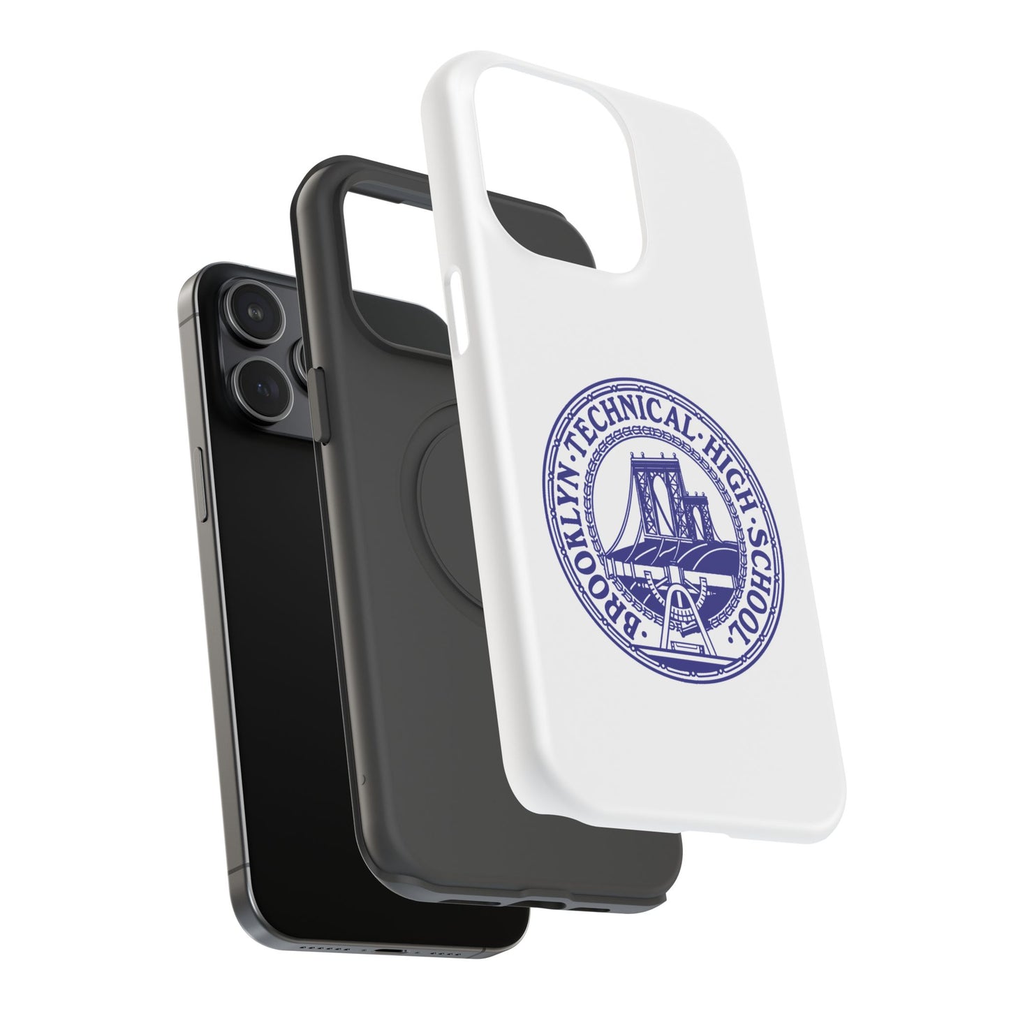 Classic Tech Seal - Impact-Resistant Phone Cases - Iphone Or Samsung - White