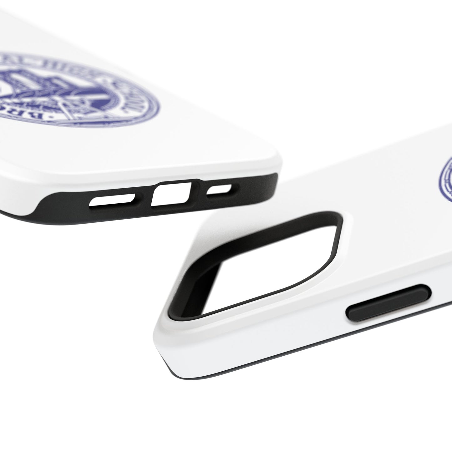 Classic Tech Seal - Impact-Resistant Phone Cases - Iphone Or Samsung - White