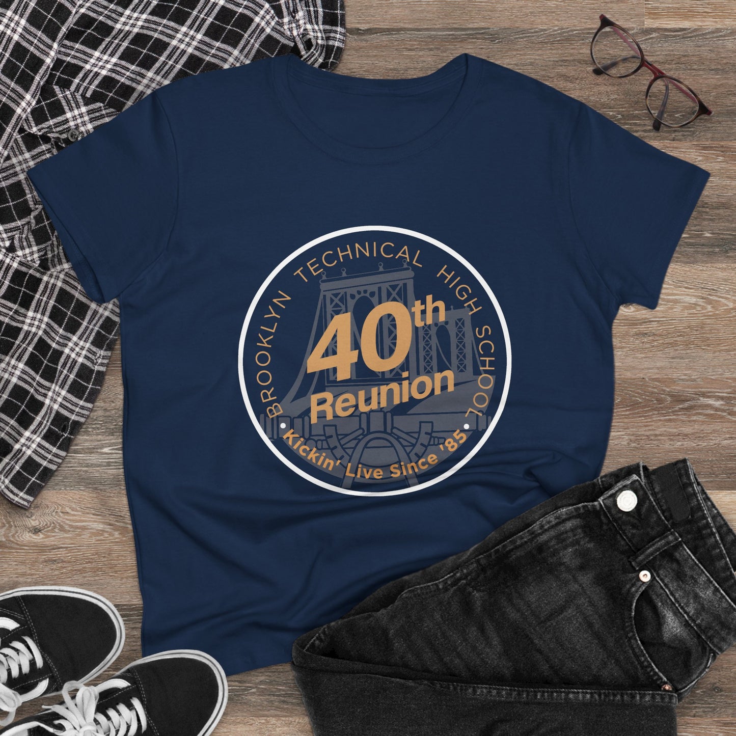 Class Of 1985 Commemorative Women's Midweight Cotton T-Shirt - 40th Reunion