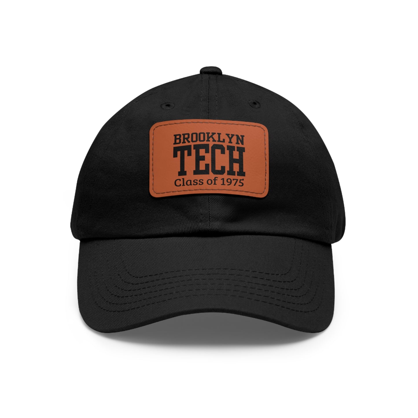 Classic Brooklyn Tech - Hat With Leather Patch (rectangle) - Class Of 1975