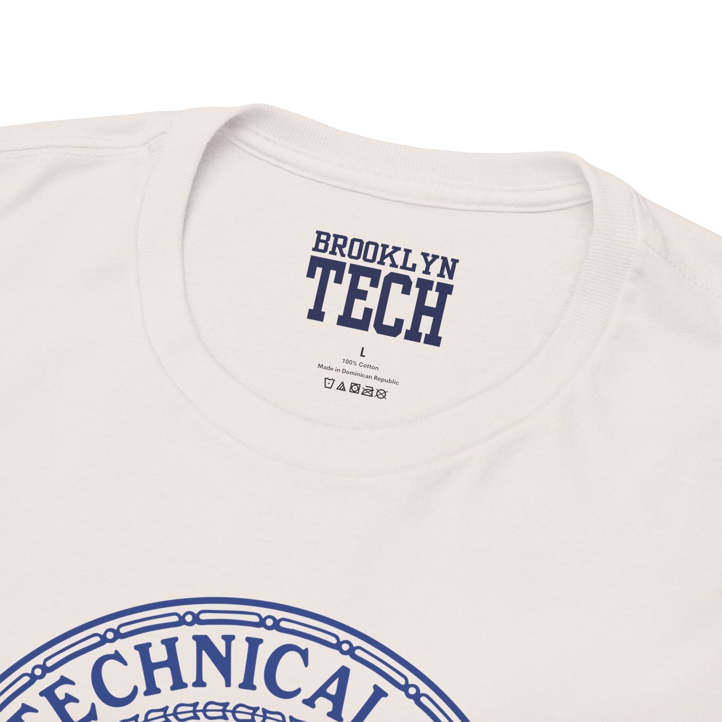 Classic Tech Logo - Blue Graphic - Men's Heavy Cotton Tee