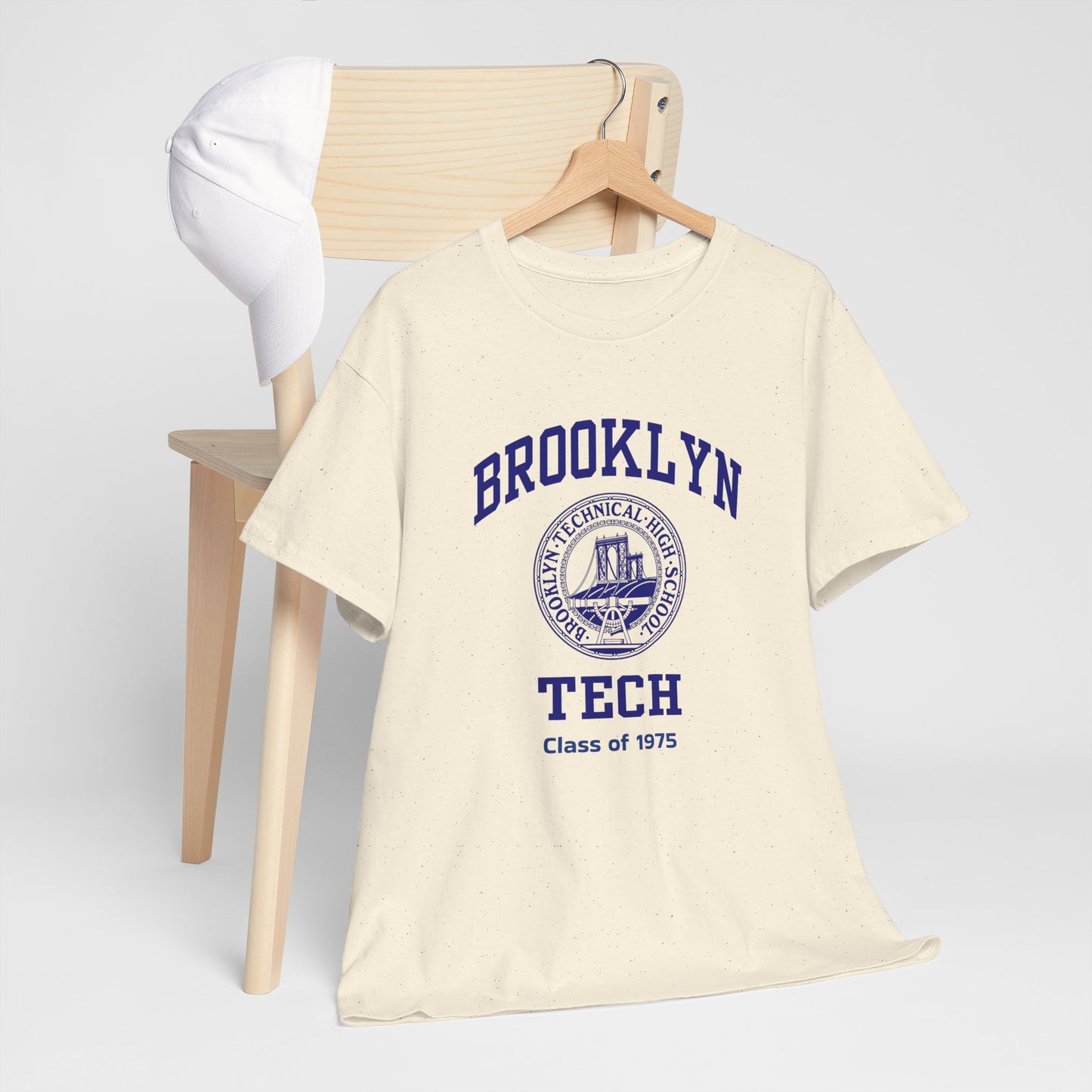 Brooklyn Tech Classic Logo - Men's Heavy Cotton T-Shirt - Class Of 1975