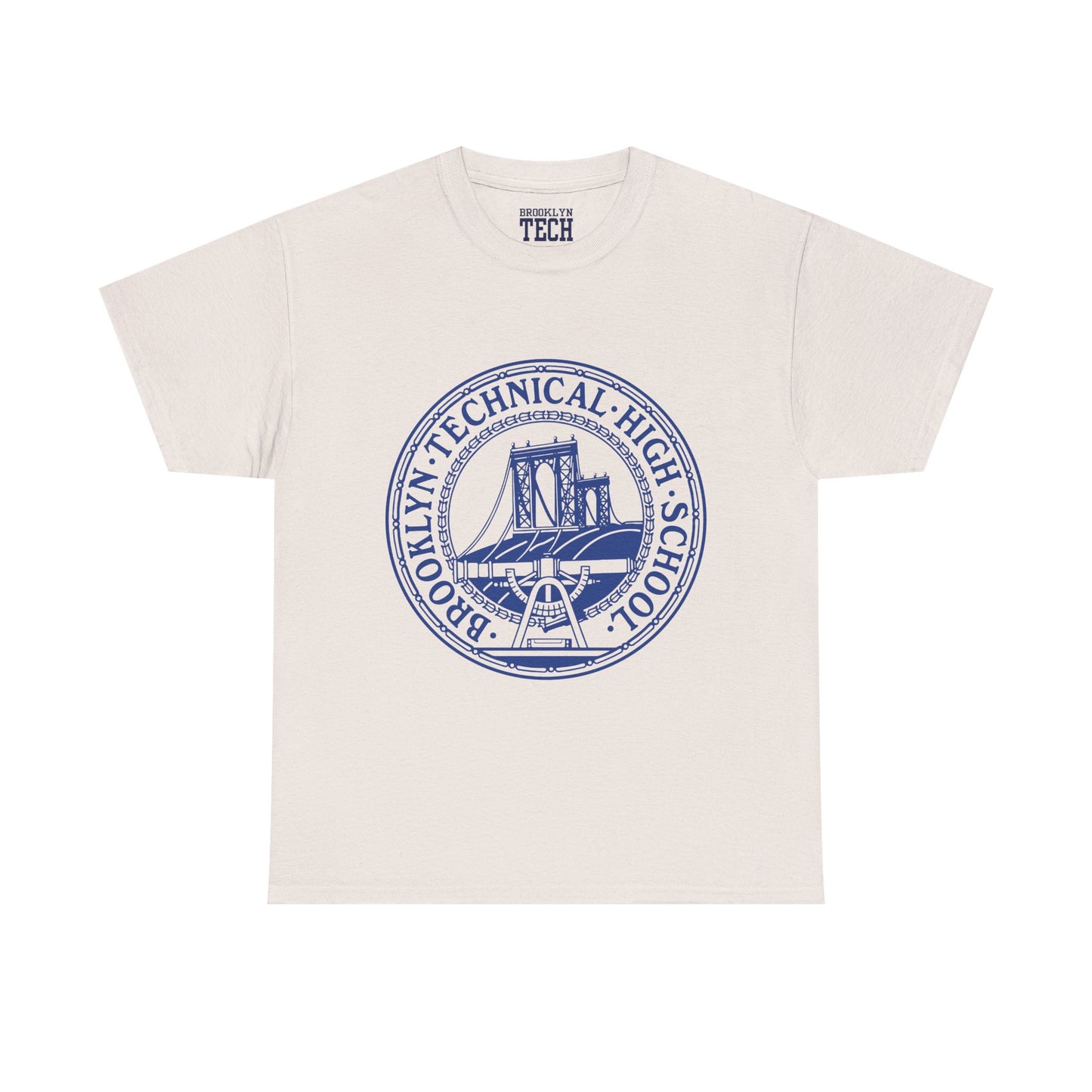 Classic Tech Logo - Blue Graphic - Men's Heavy Cotton T-Shirt