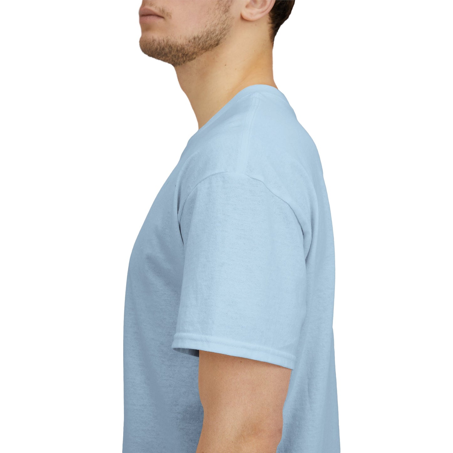 Classic Tech Logo - Blue Graphic - Men's Heavy Cotton T-Shirt