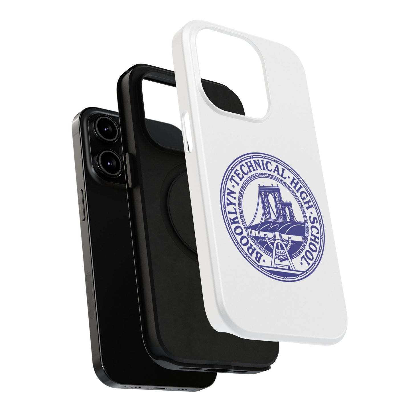 Classic Tech Seal - Impact-Resistant Phone Cases - Iphone Or Samsung - White