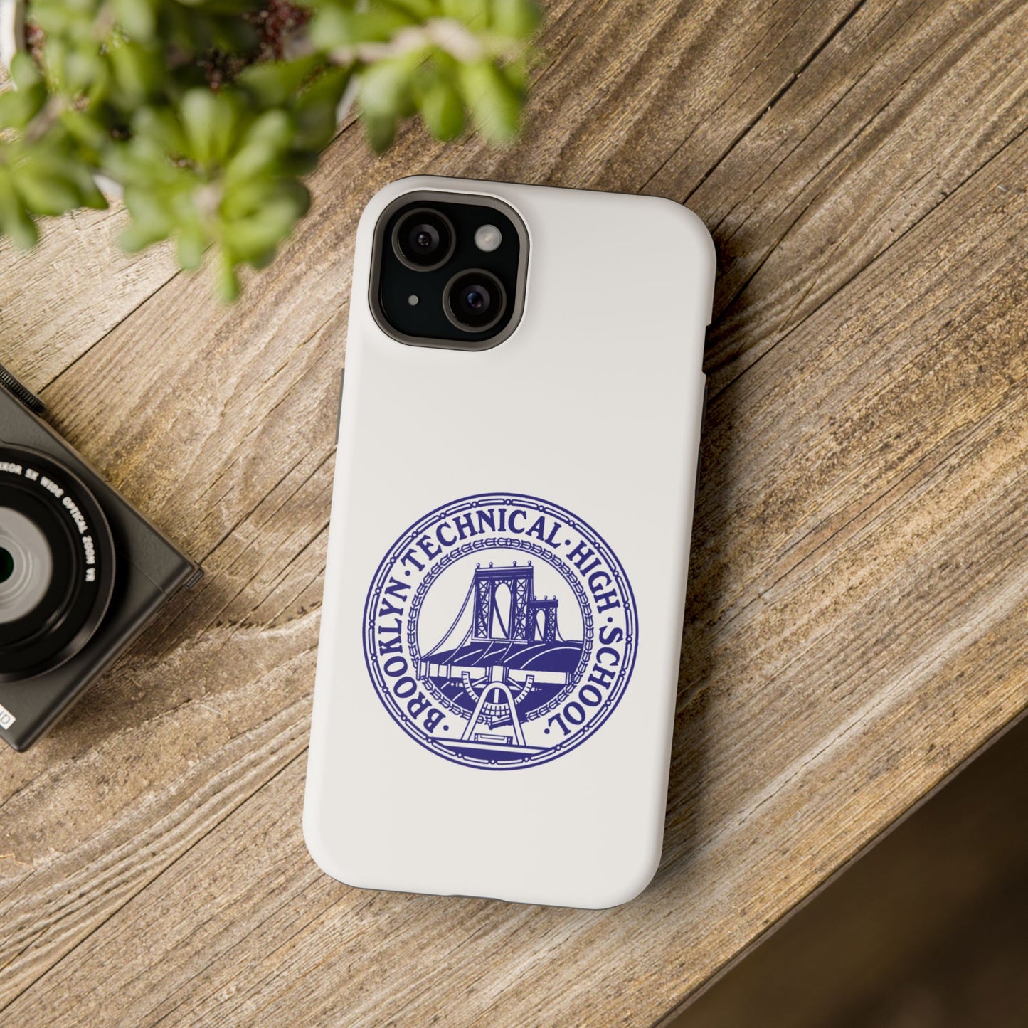 Classic Tech Seal - Impact-Resistant Phone Cases - Iphone Or Samsung - White