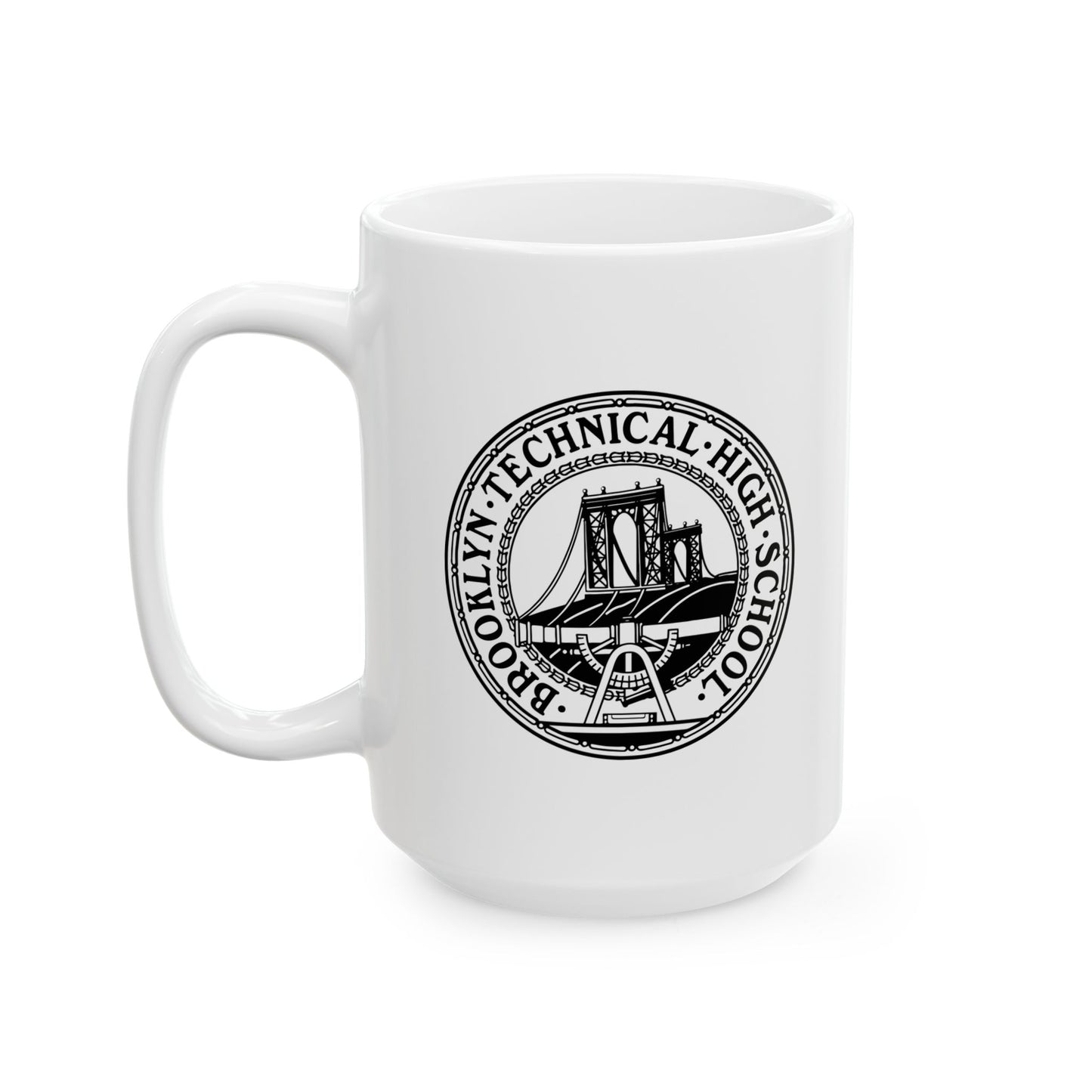 Dekalb Ave & Brooklyn Tech Pl - Ceramic Mug, (11oz, 15oz) - B&w