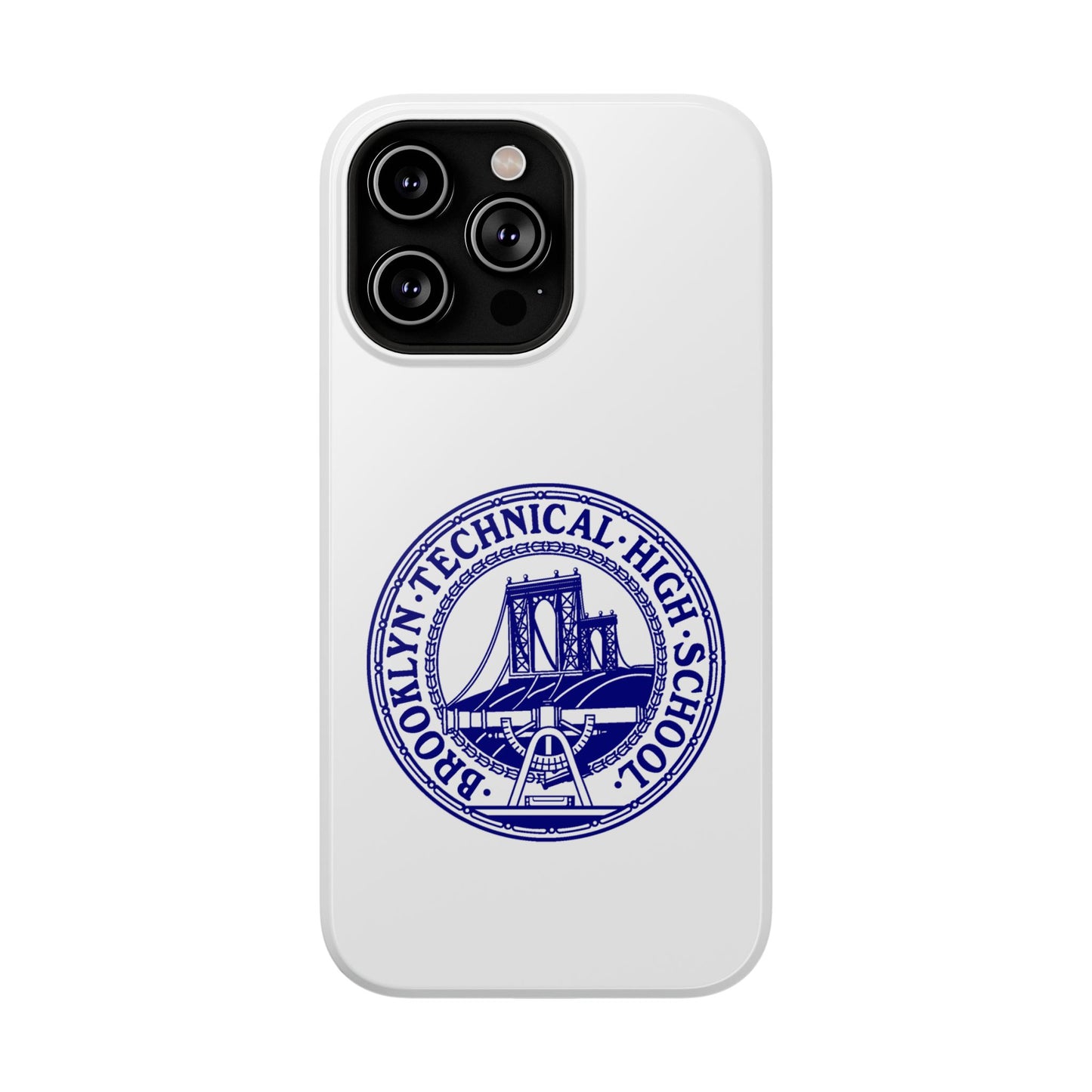 Classic Tech Seal - Impact-Resistant Phone Cases - Iphone Or Samsung - White