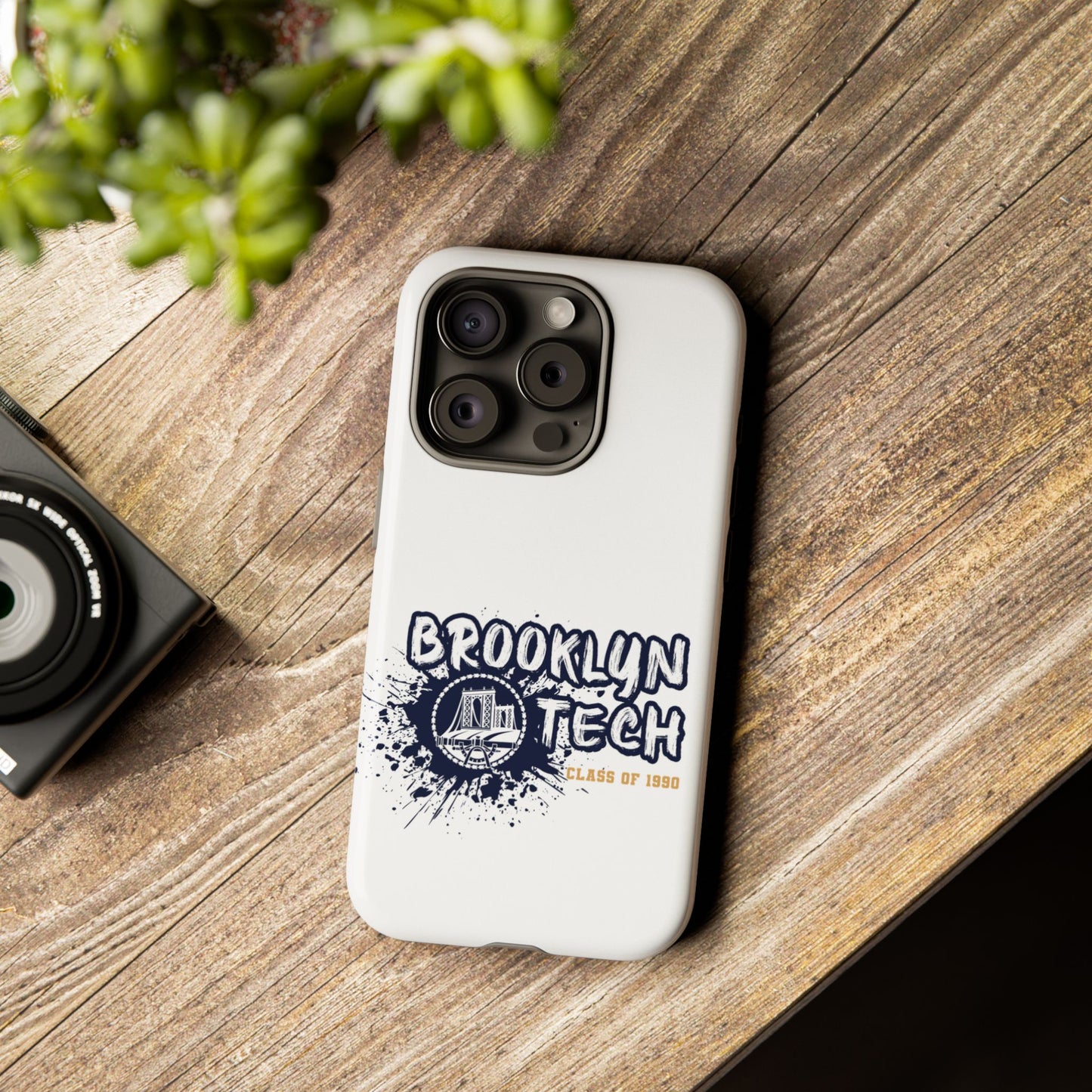 Class of 1990 Commemorative Tough Cases - iPhone Only - Gold font on White background