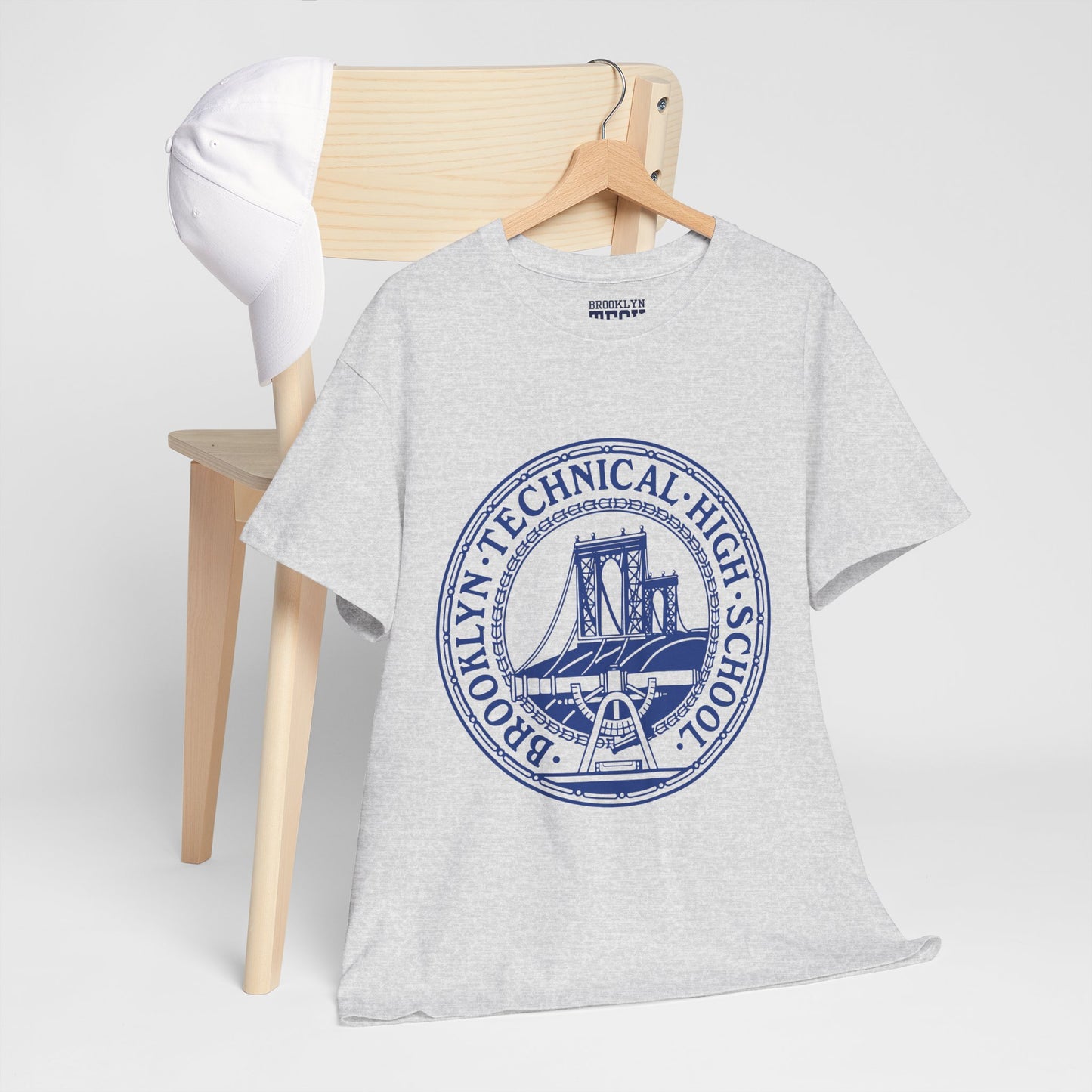 Classic Tech Logo - Blue Graphic - Men's Heavy Cotton T-Shirt