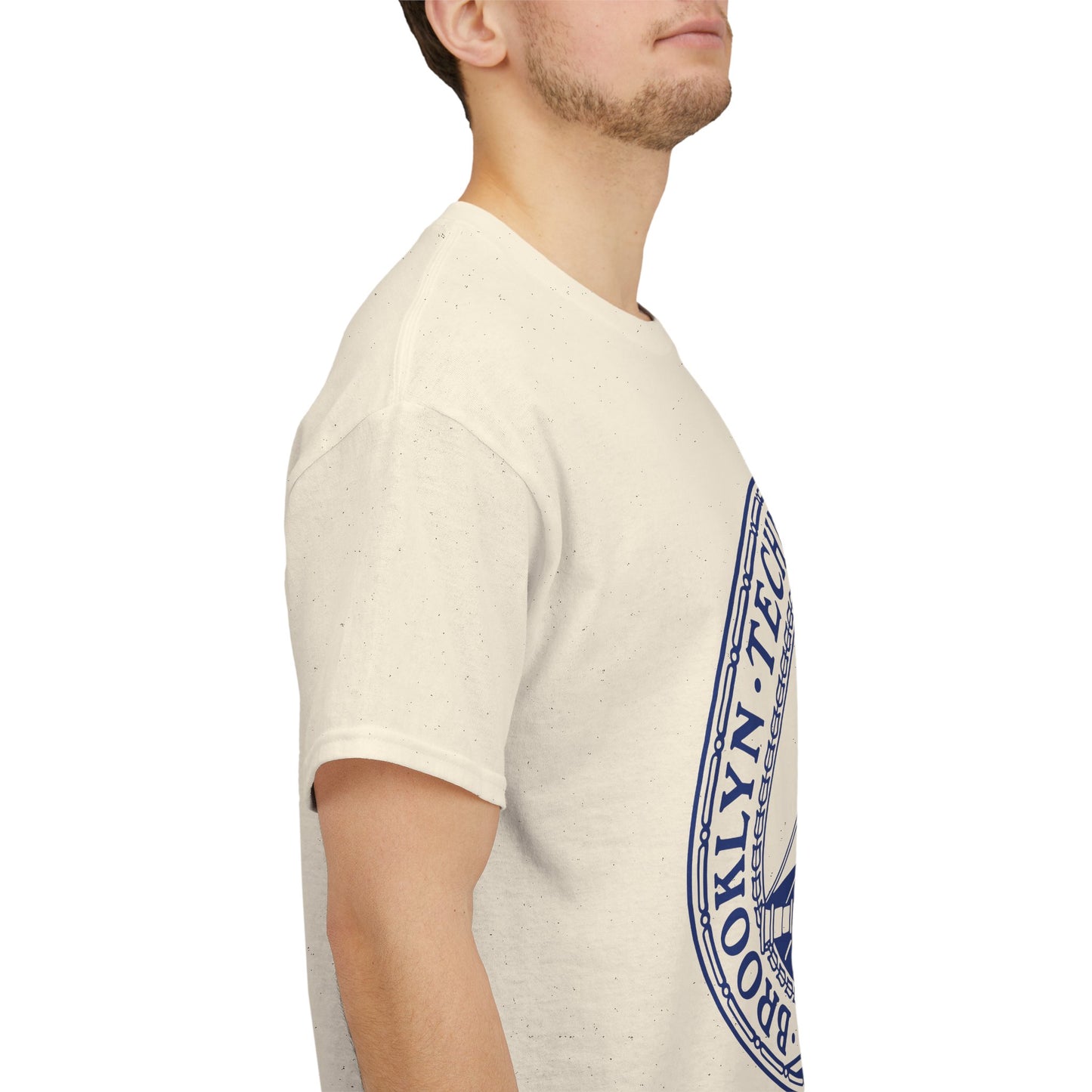 Classic Tech Logo - Blue Graphic - Men's Heavy Cotton T-Shirt
