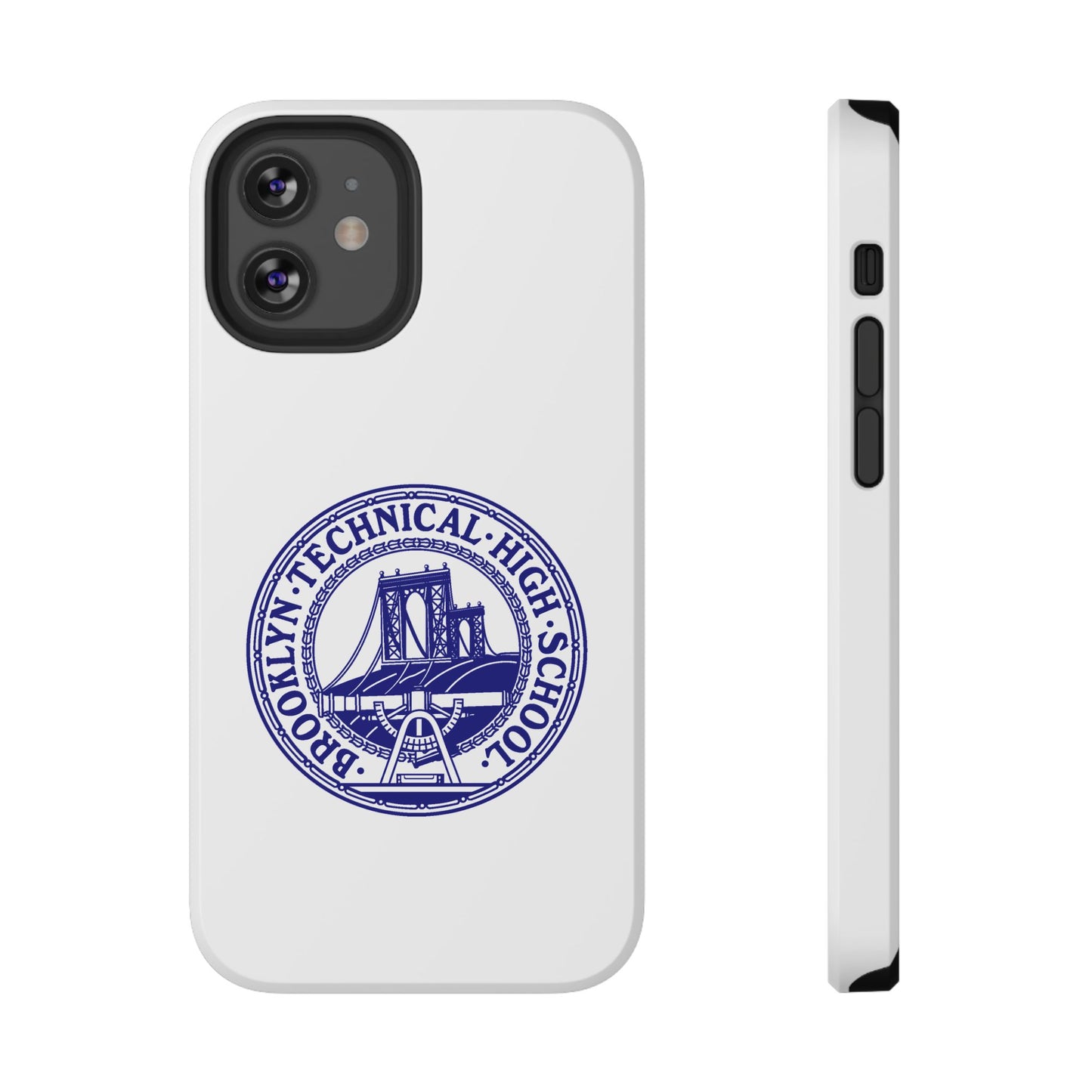 Classic Tech Seal - Impact-Resistant Phone Cases - Iphone Or Samsung - White