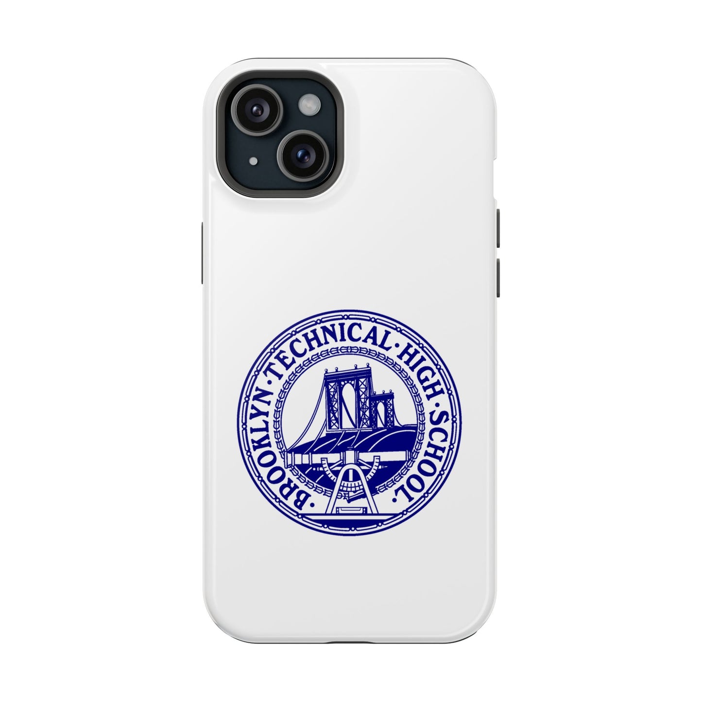 Classic Tech Seal - Impact-Resistant Phone Cases - Iphone Or Samsung - White