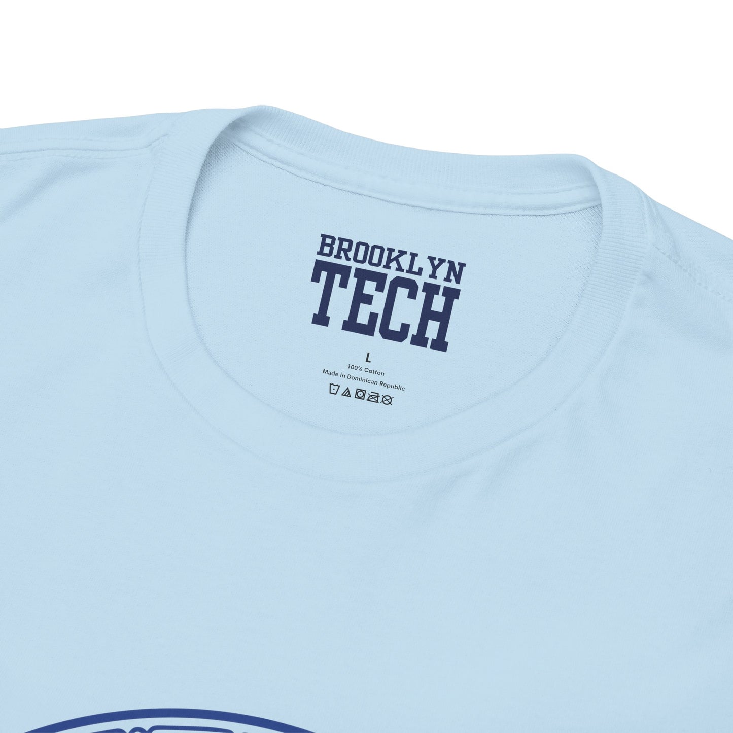 Classic Tech Logo - Blue Graphic - Men's Heavy Cotton T-Shirt