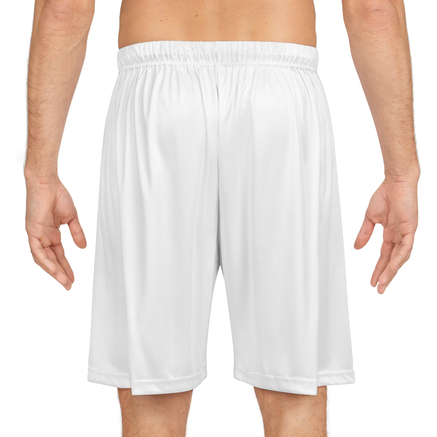Classic Tech Logo: Basketball Shorts - (white)