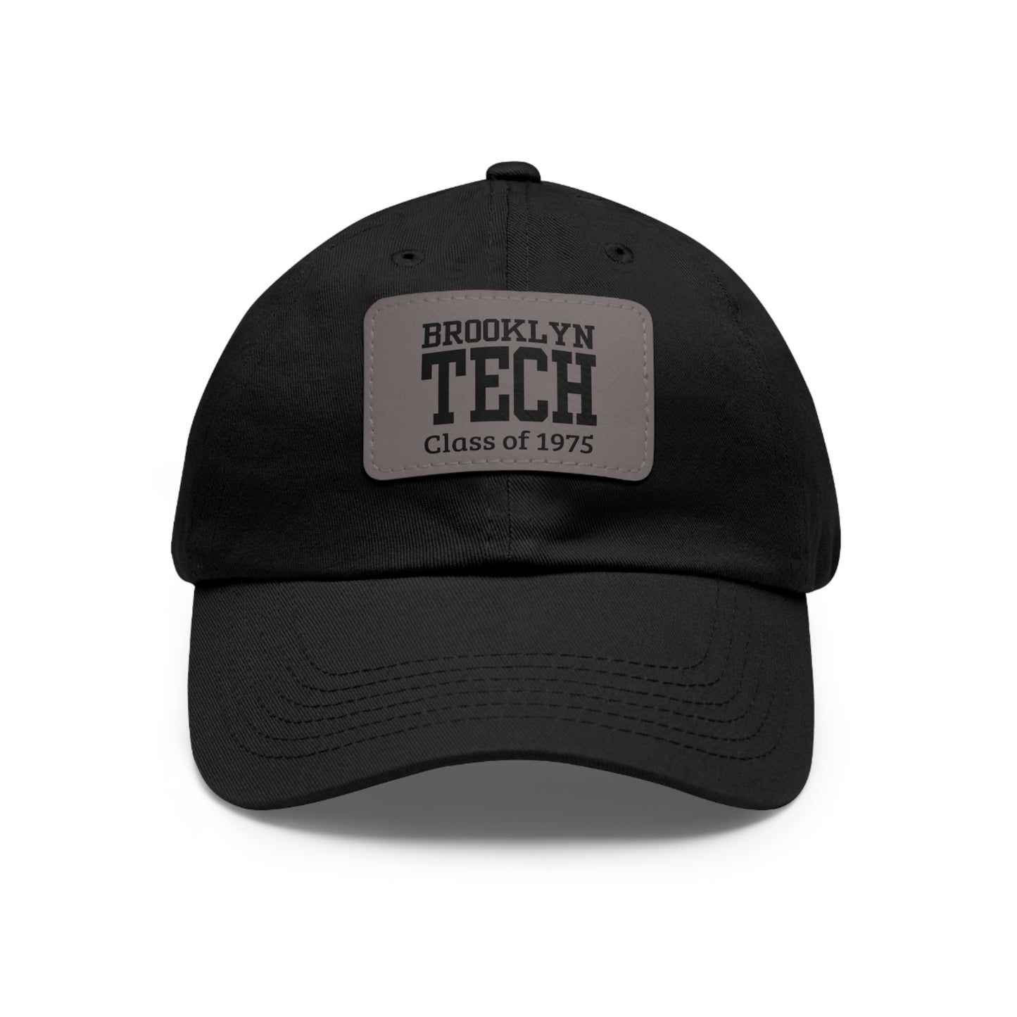 Classic Brooklyn Tech - Hat With Leather Patch (rectangle) - Class Of 1975