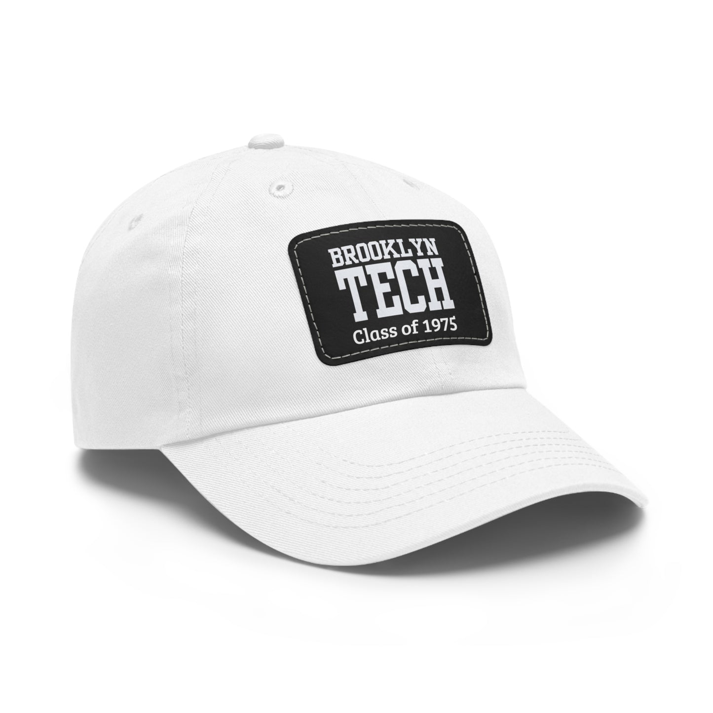 Classic Brooklyn Tech - Hat With Leather Patch (rectangle) - Class Of 1975