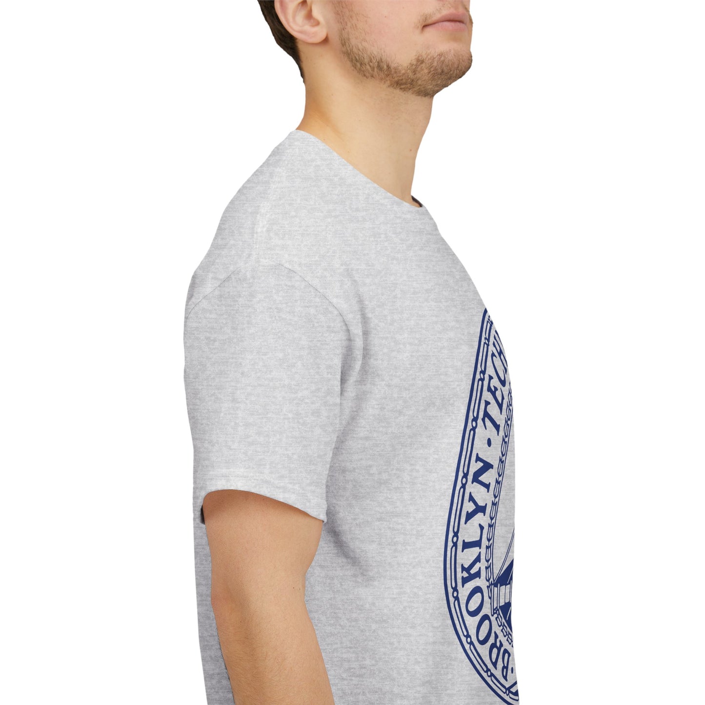 Classic Tech Logo - Blue Graphic - Men's Heavy Cotton T-Shirt