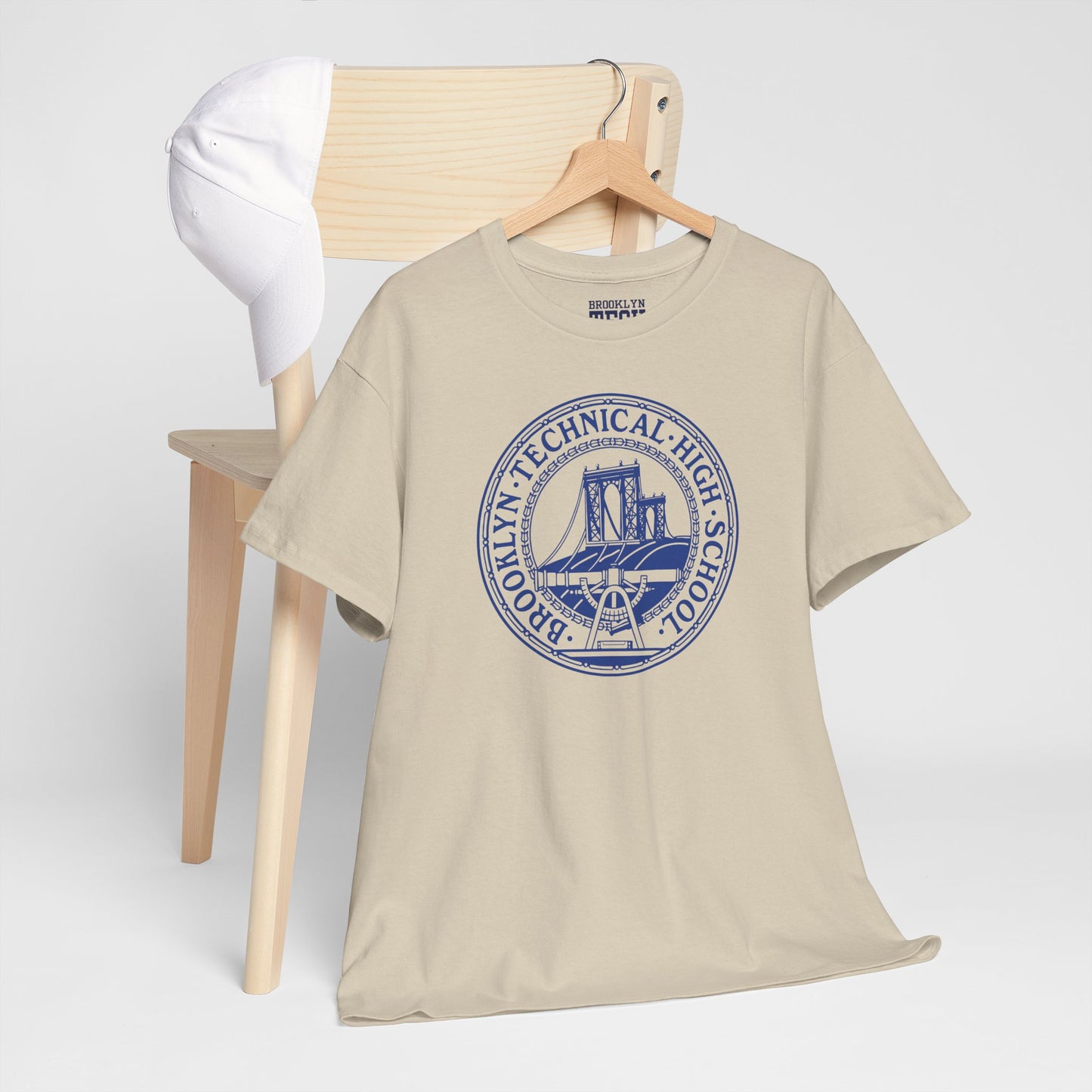 Classic Tech Logo - Blue Graphic - Men's Heavy Cotton Tee
