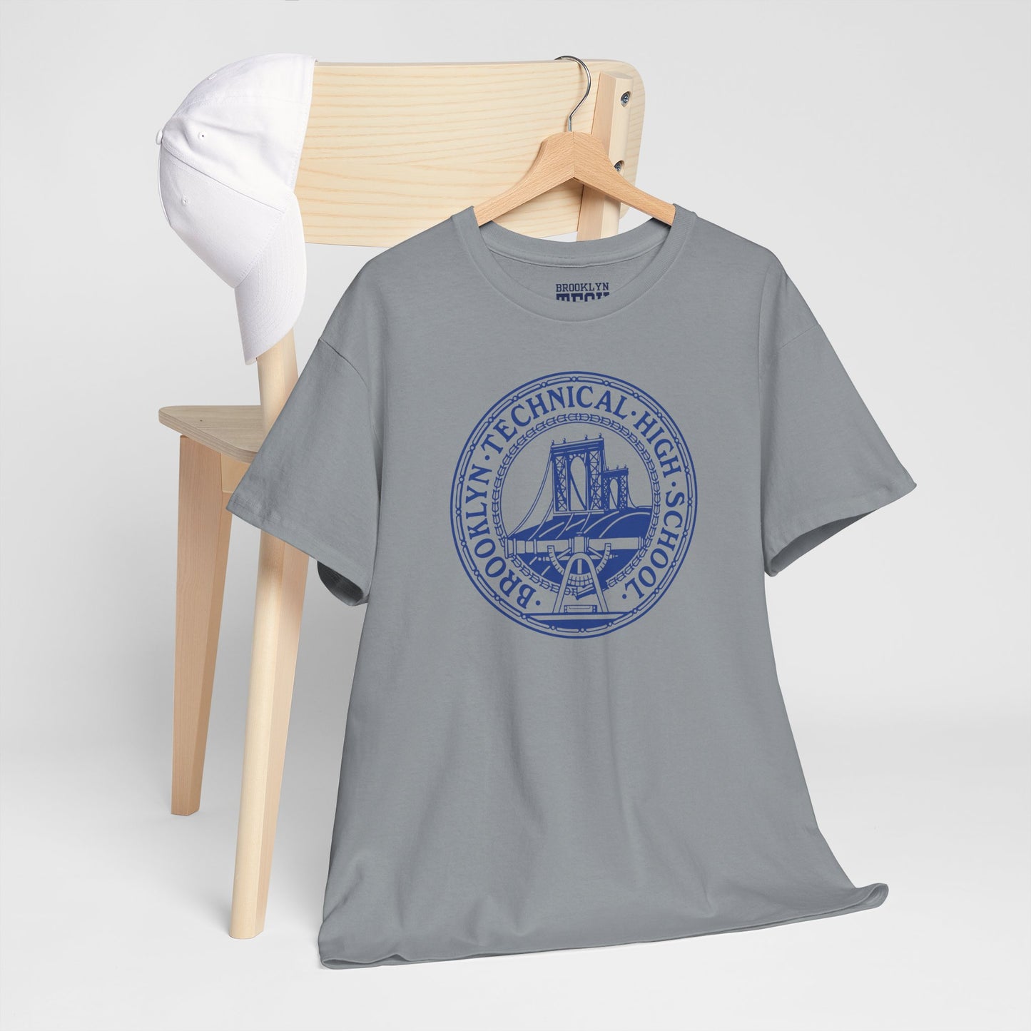 Classic Tech Logo - Blue Graphic - Men's Heavy Cotton Tee