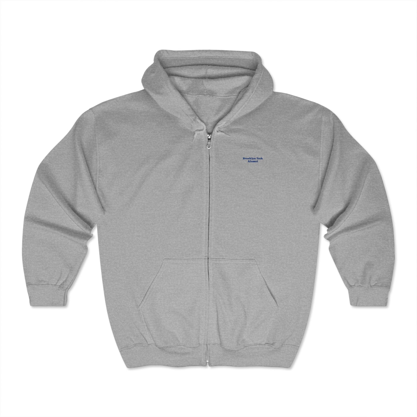 Brooklyn Tech Alumni (front) & Classic Tech Logo (back) Heavy Blend™ Full Zip Hooded Sweatshirt