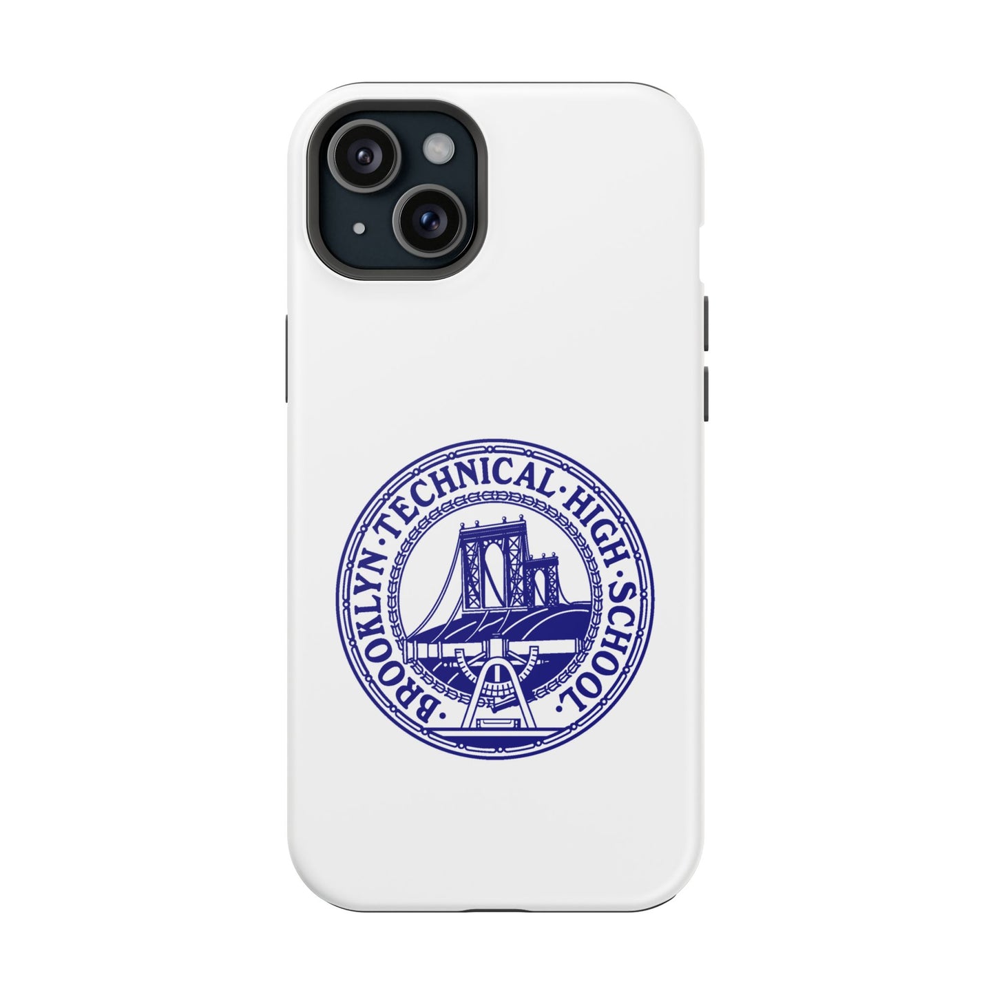 Classic Tech Seal - Impact-Resistant Phone Cases - Iphone Or Samsung - White