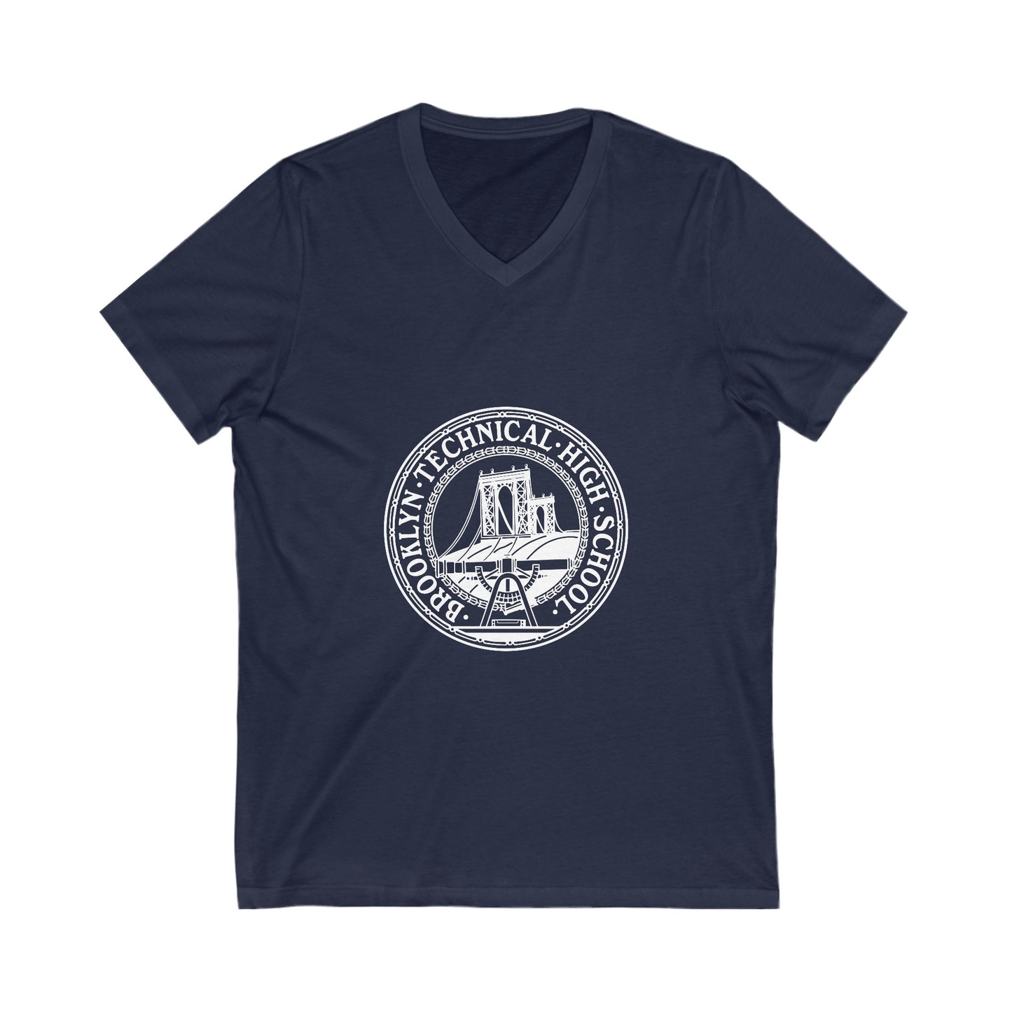 Classic Tech Logo - Men's Short Sleeve V-Neck Jersey
