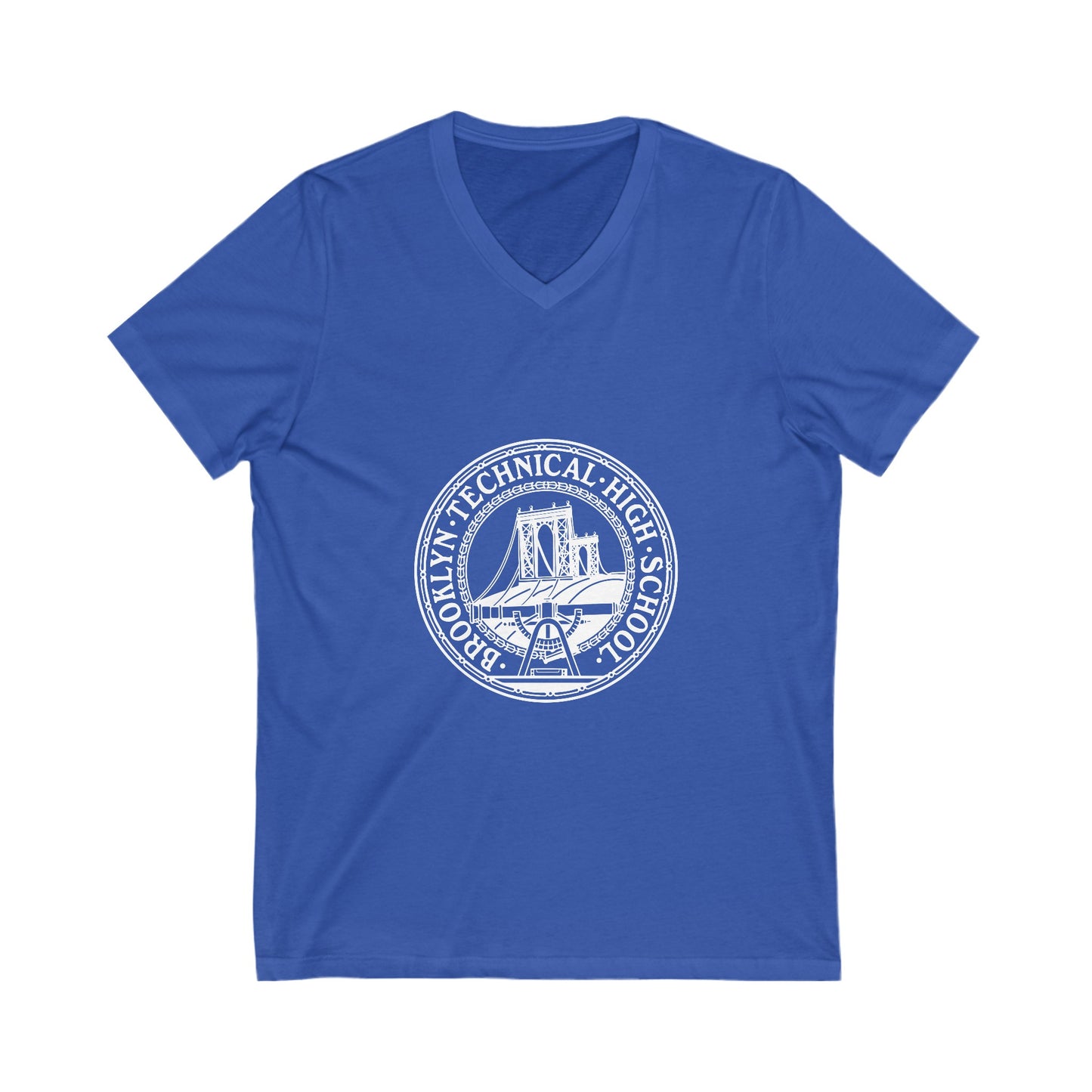 Classic Tech Logo - Men's Short Sleeve V-Neck Jersey