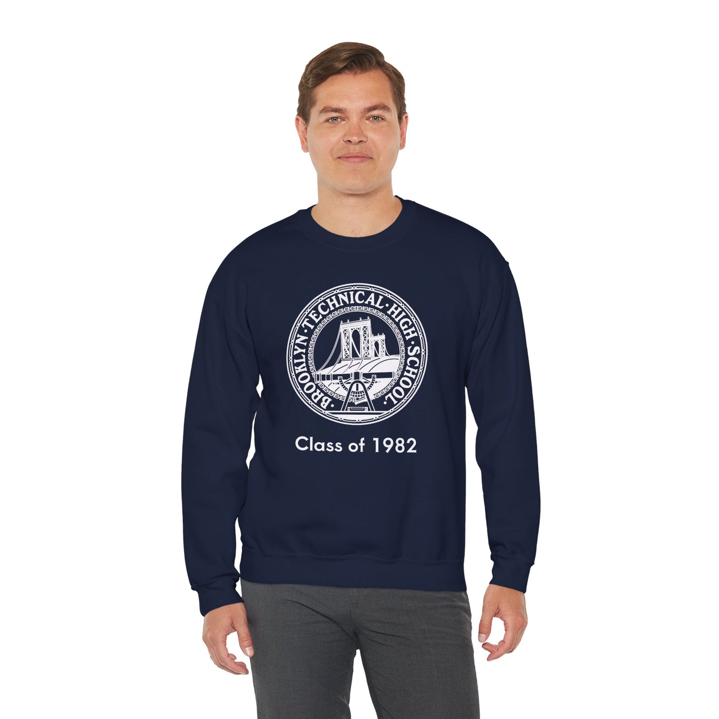 Classic Tech Logo - Men's Heavy Blend Crewneck Sweatshirt - Class Of 1982