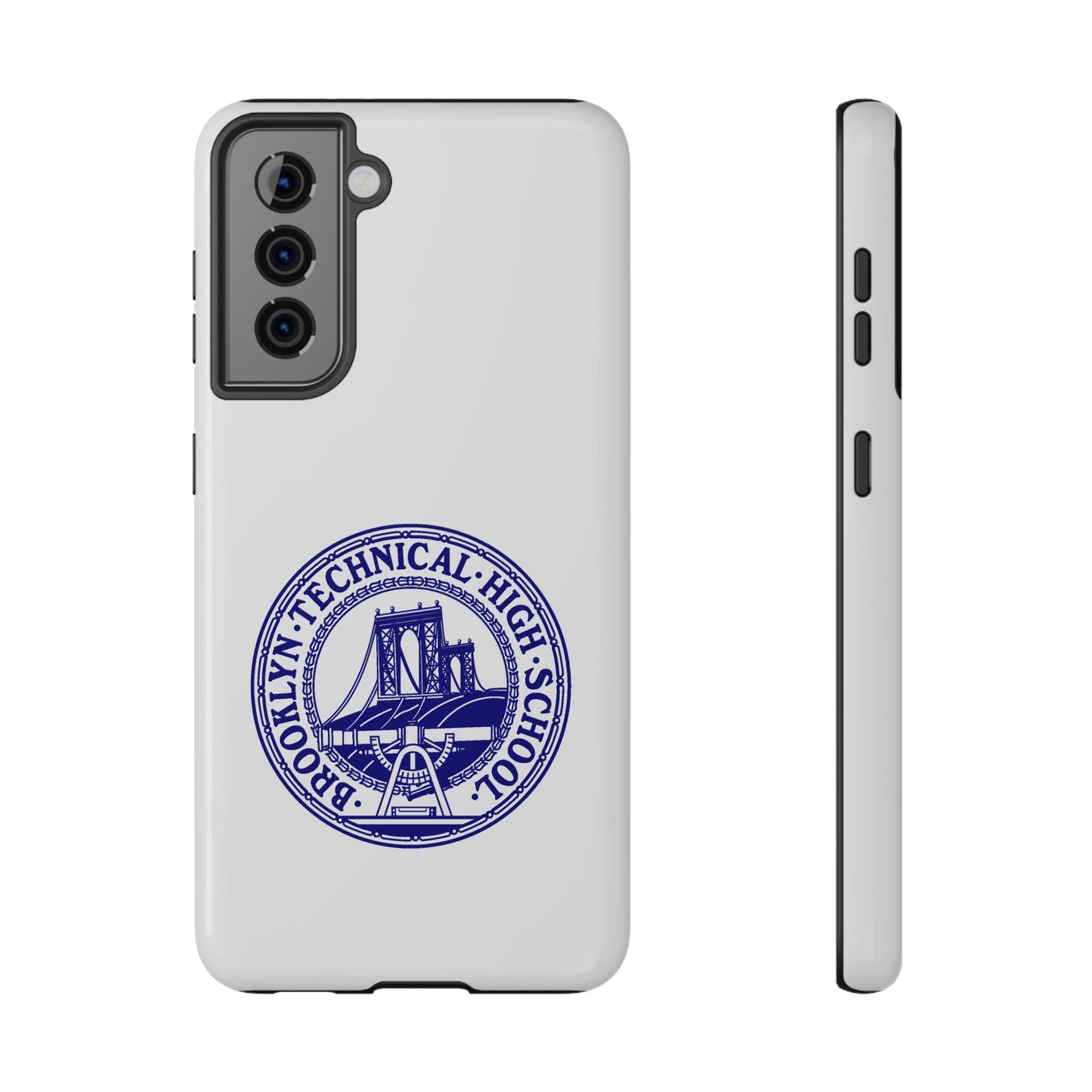 Classic Tech Seal - Impact-Resistant Phone Cases - Iphone Or Samsung - White