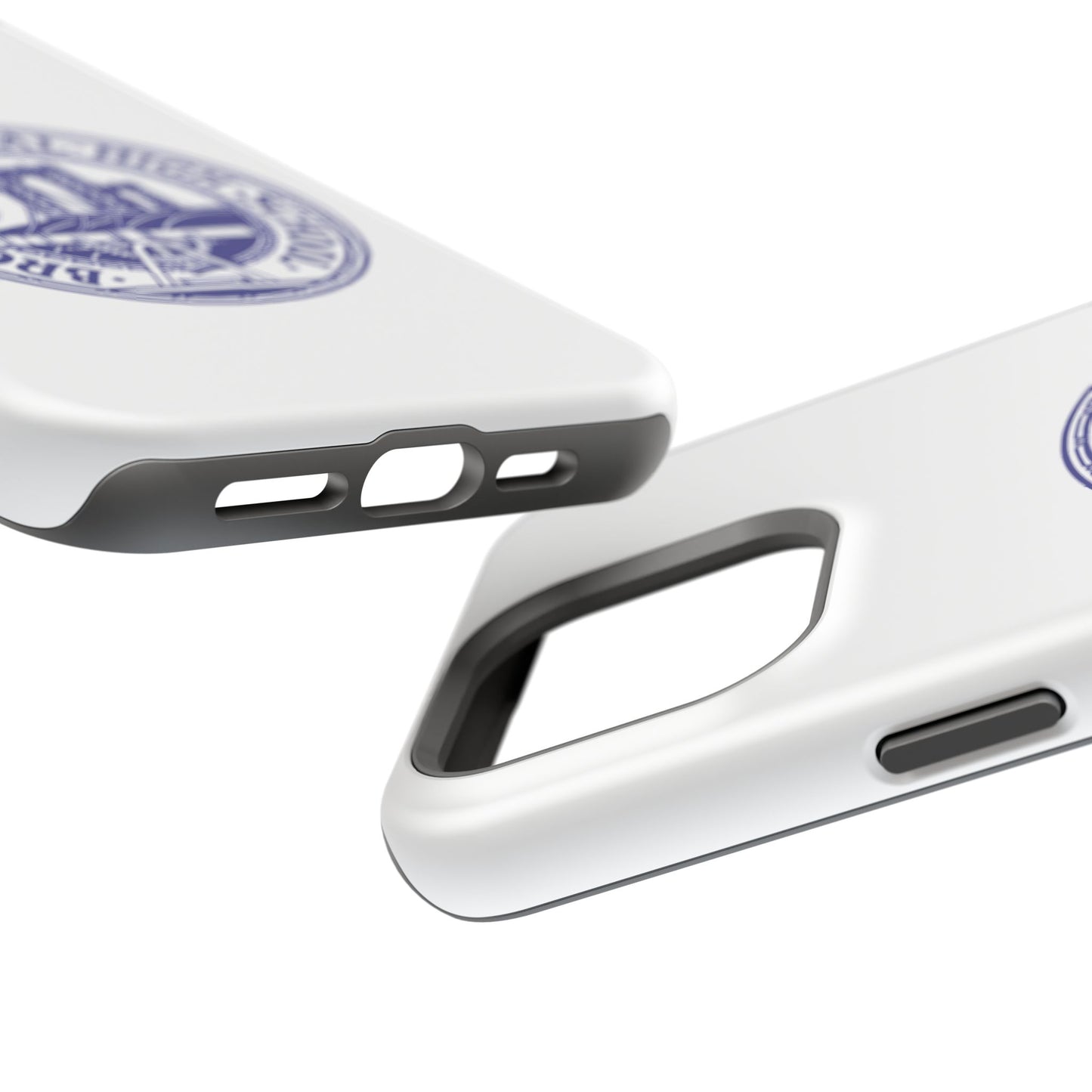 Classic Tech Seal - Impact-Resistant Phone Cases - Iphone Or Samsung - White