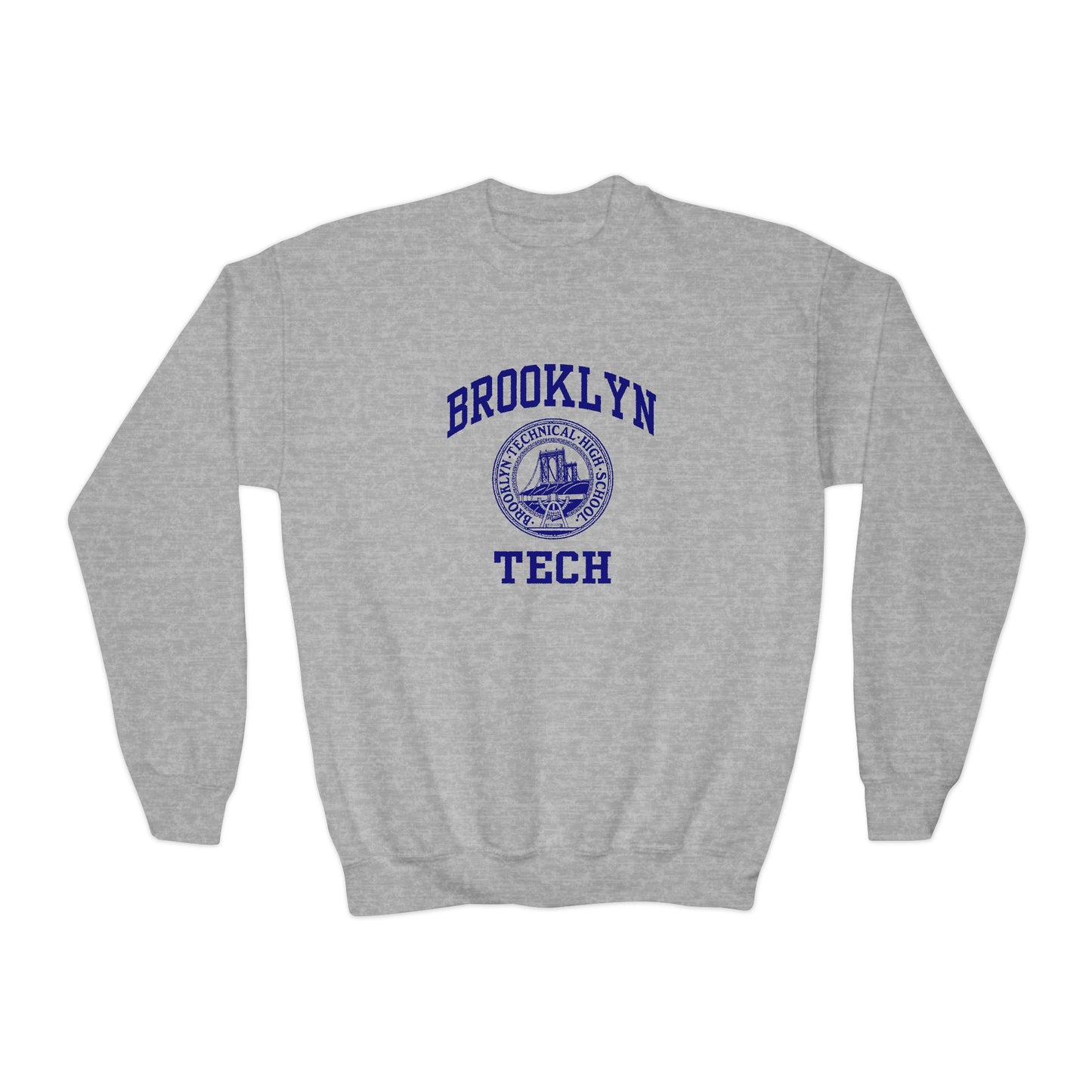 Family - Brooklyn Tech Classic Logo - Youth Crewneck Sweatshirt