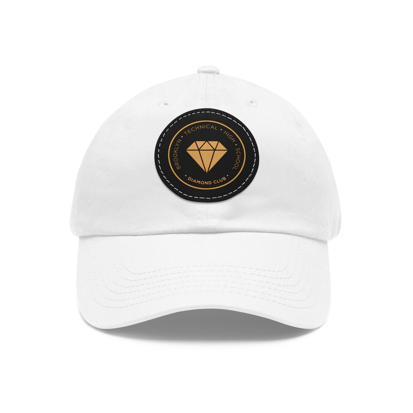 Diamond Club Logo - Hat With Circular Leather Patch - Navy