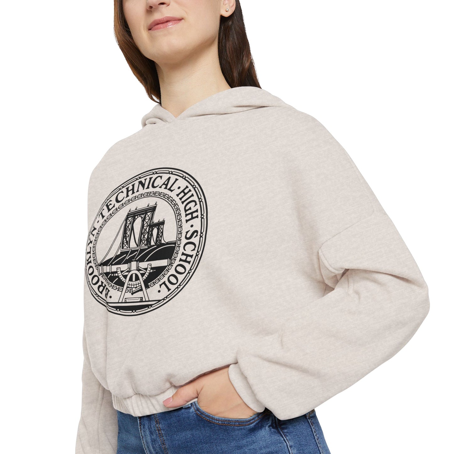Classic Tech Logo - Ladies' Cinched Bottom Hoodie