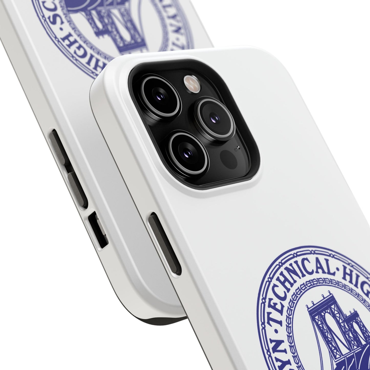 Classic Tech Seal - Impact-Resistant Phone Cases - Iphone Or Samsung - White