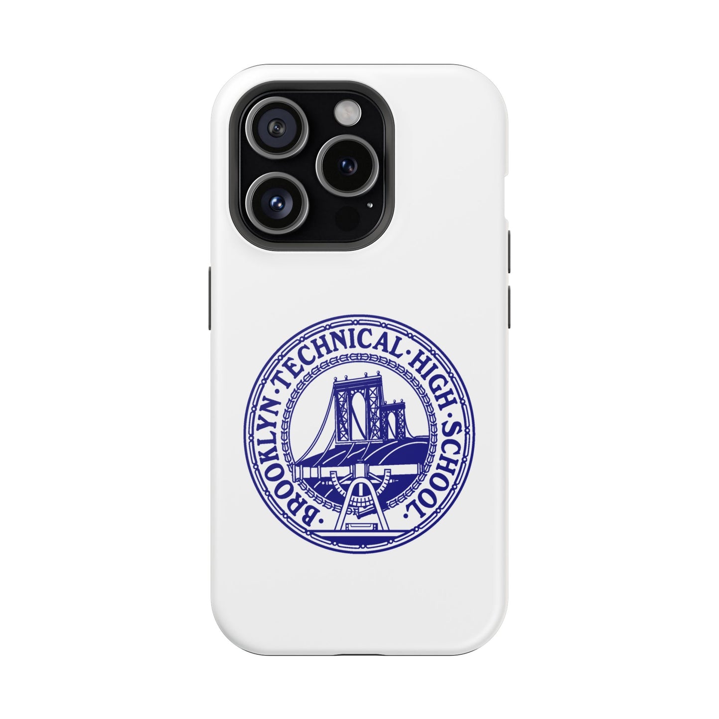 Classic Tech Seal - Impact-Resistant Phone Cases - Iphone Or Samsung - White