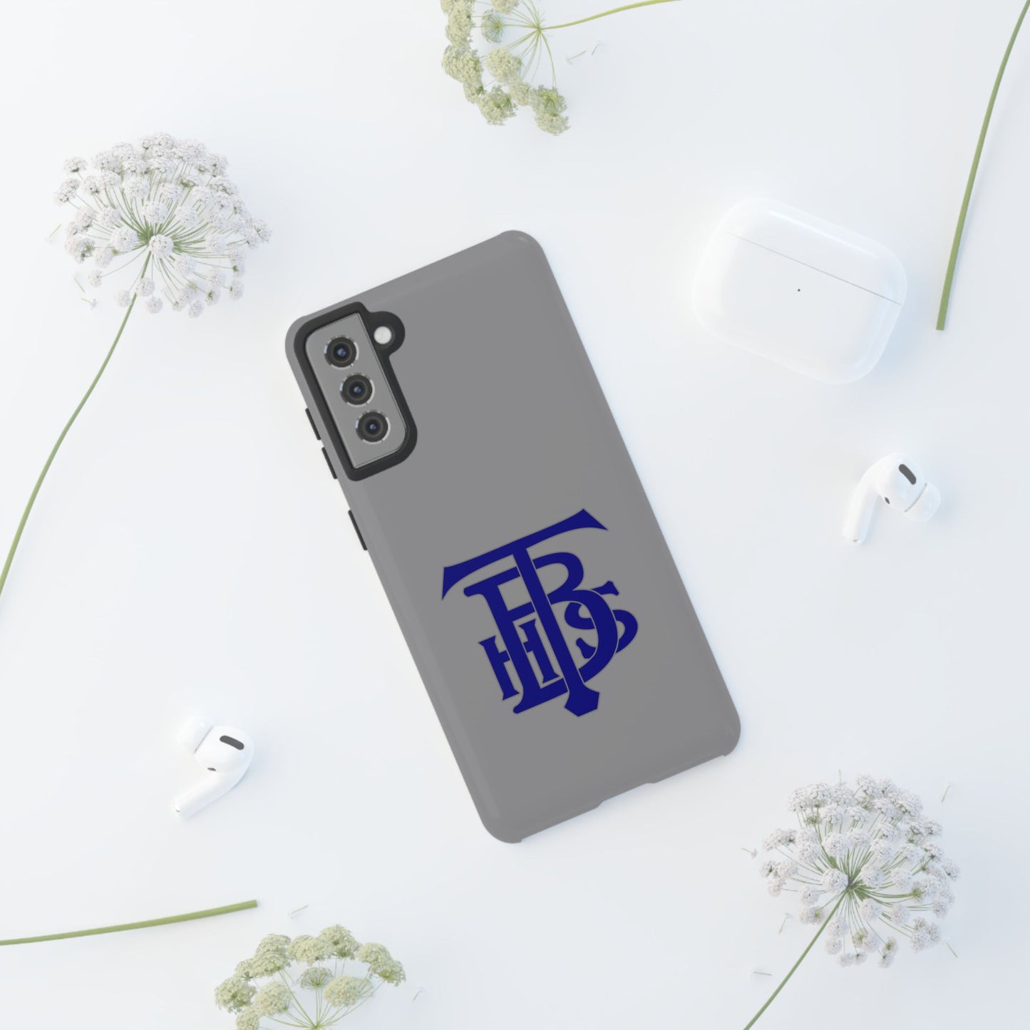 Stacked Logo - Tough Phone Cases - Gray - Samsung phones