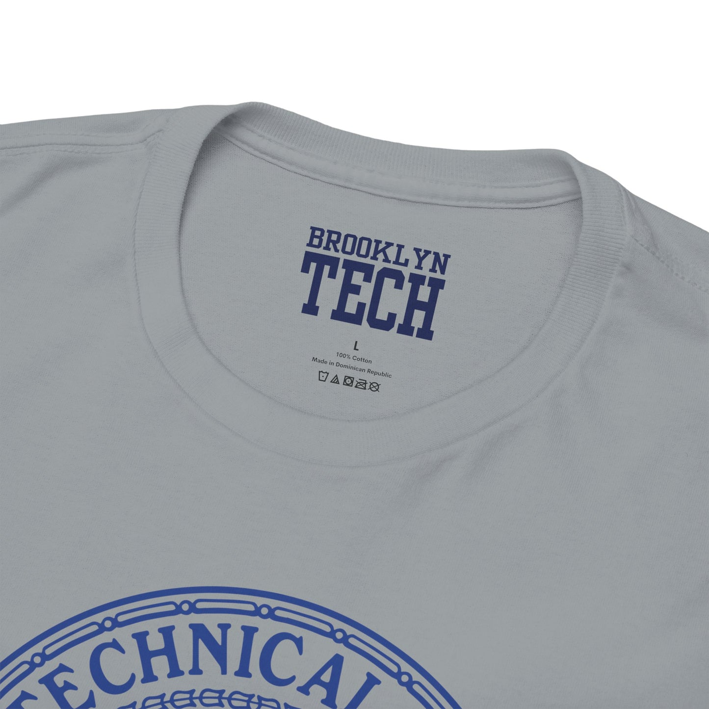 Classic Tech Logo - Blue Graphic - Men's Heavy Cotton Tee